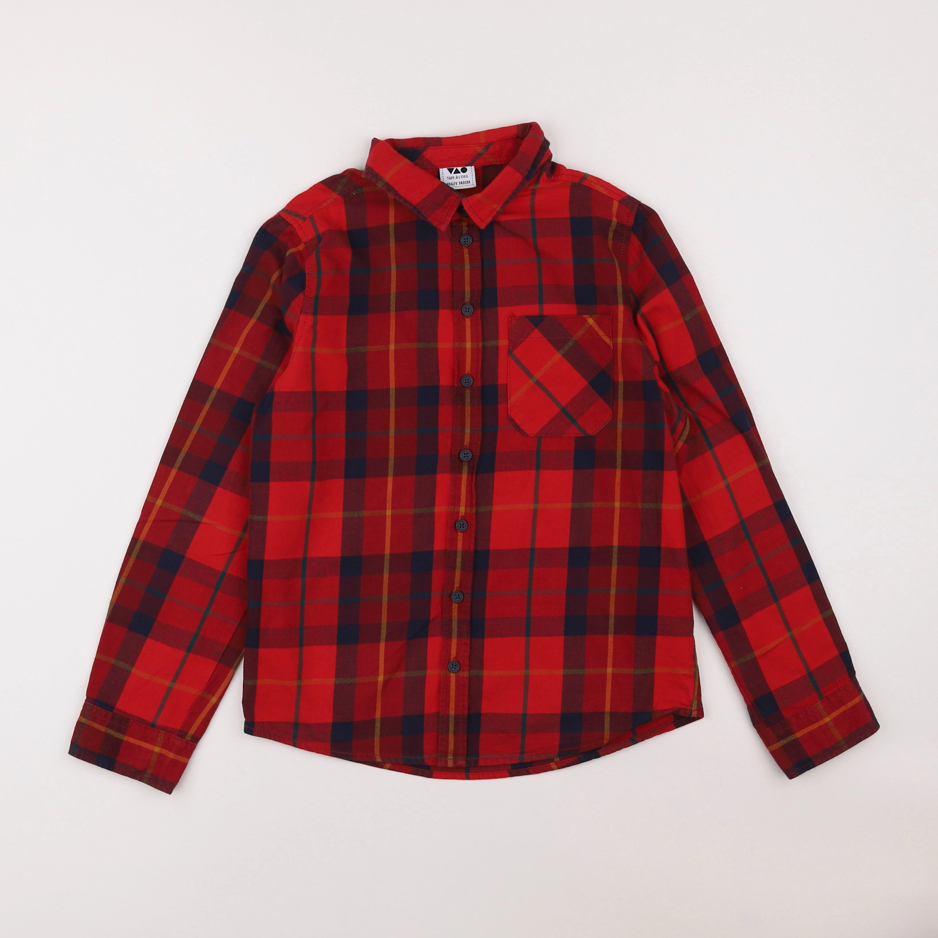 Tape à l'oeil - chemise rouge - 10 ans