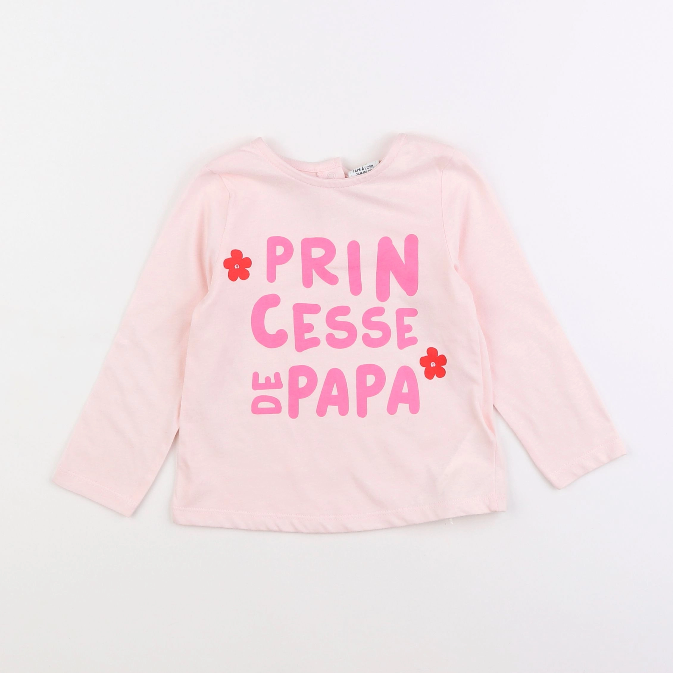 Tape à l'oeil - tee-shirt rose - 2 ans
