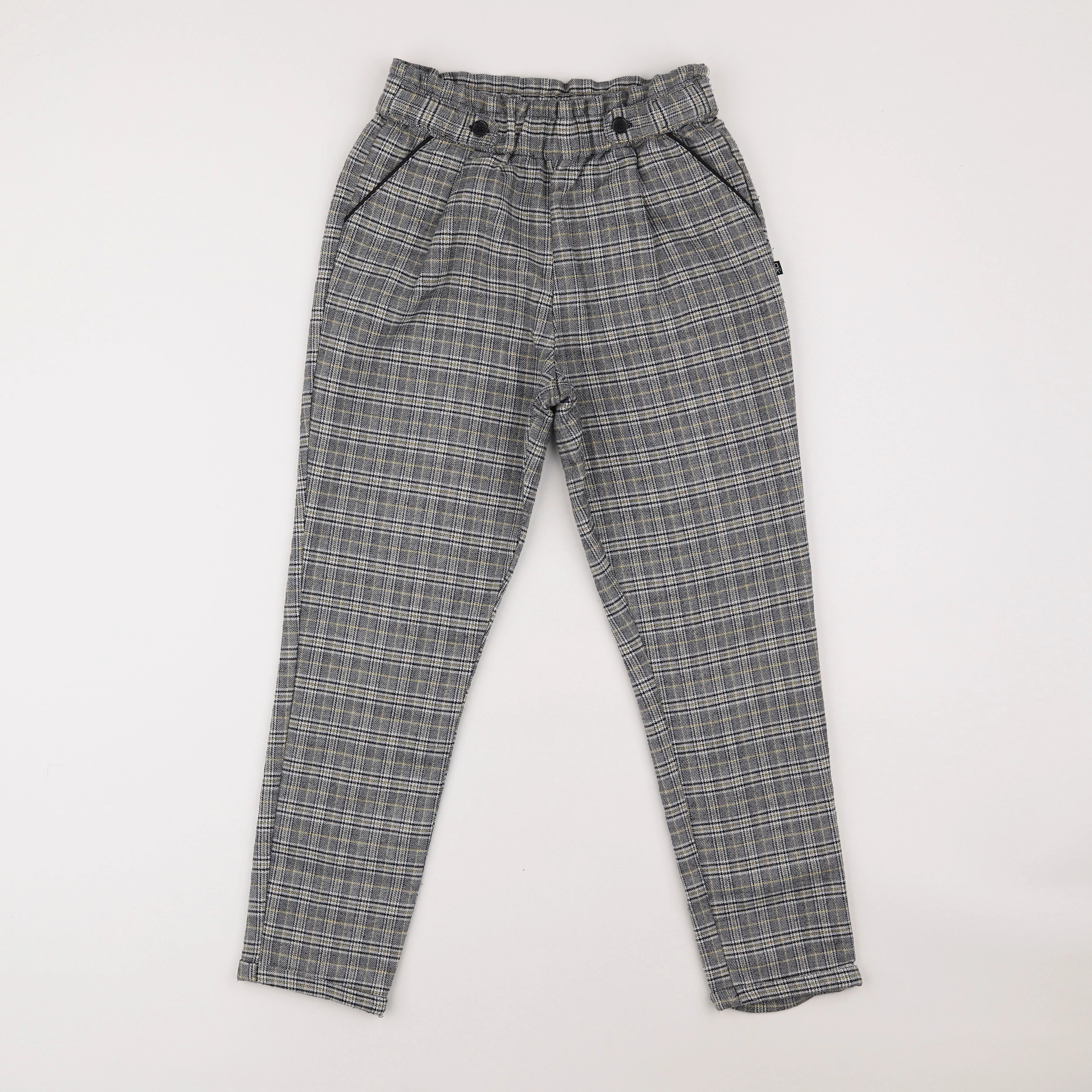 Okaidi - pantalon multicolore, gris - 10 ans