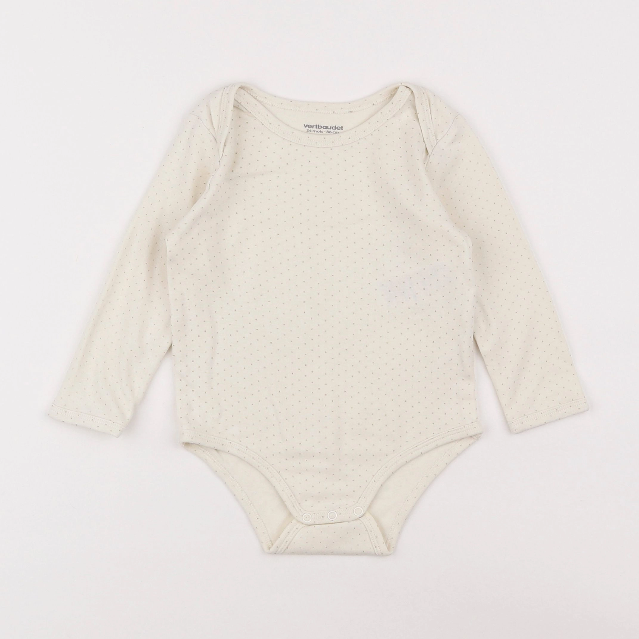 Vertbaudet - body blanc - 2 ans