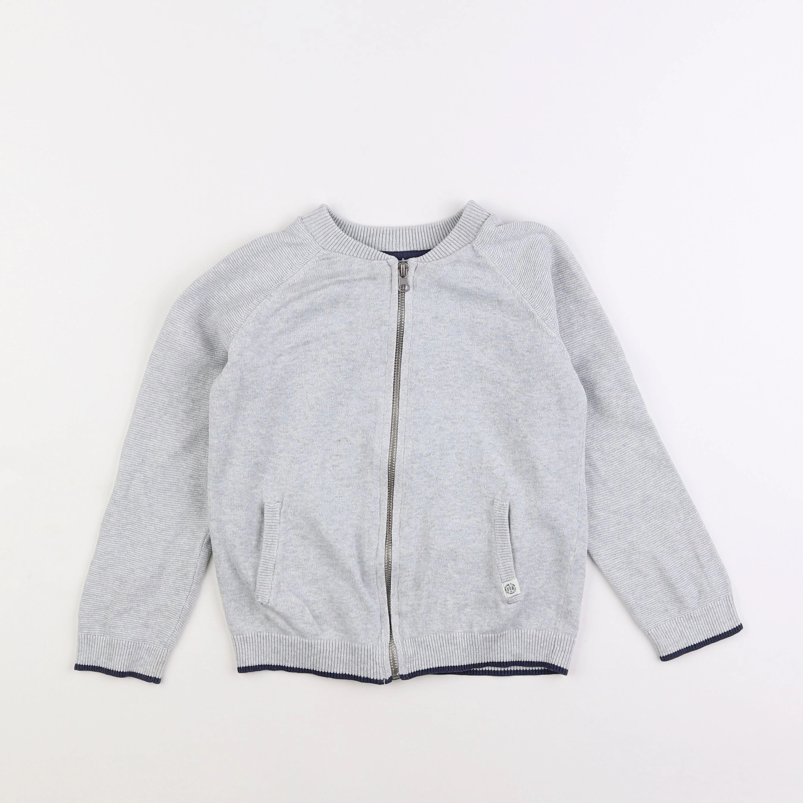 Vertbaudet - gilet gris - 6 ans