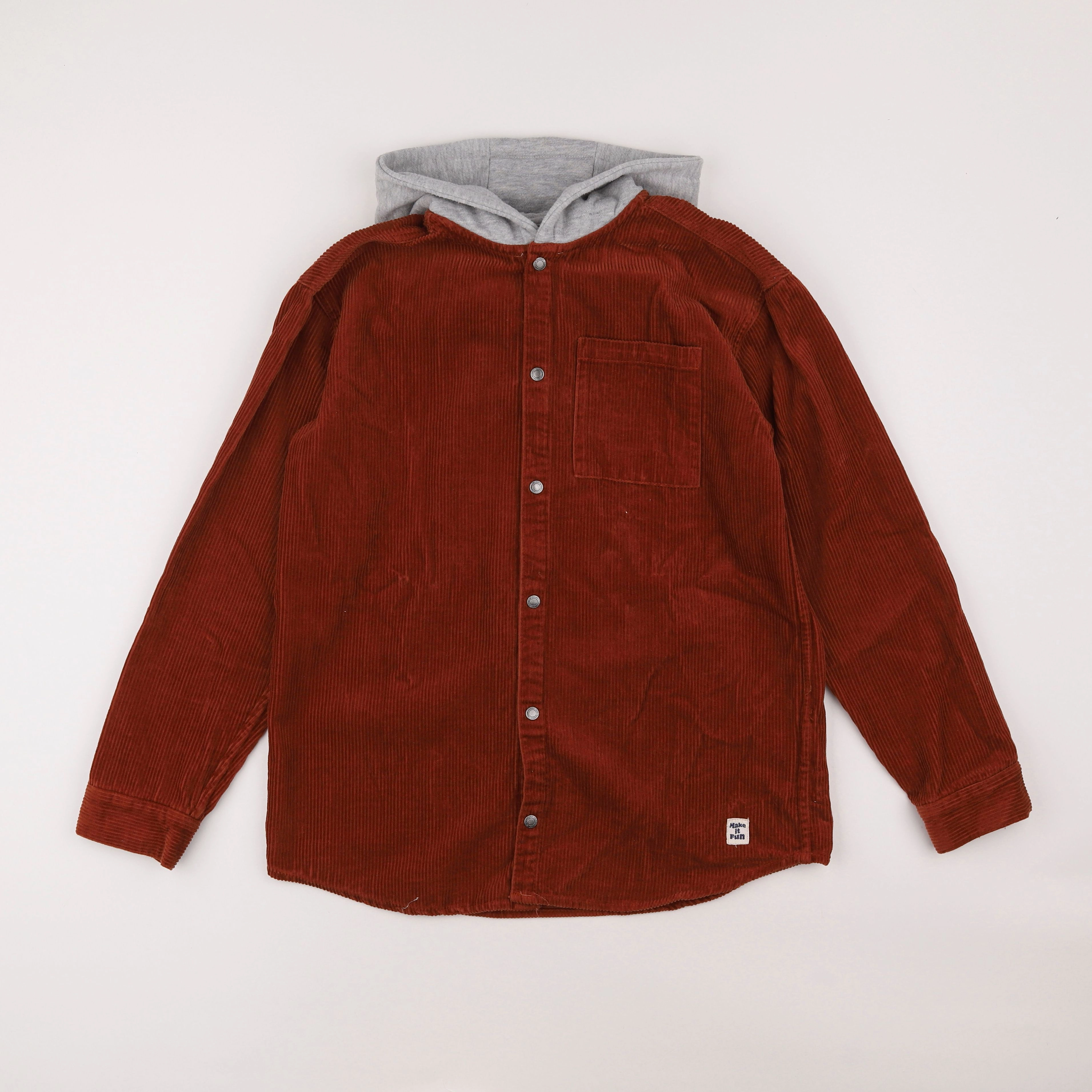 Vertbaudet - chemise marron - 14 ans