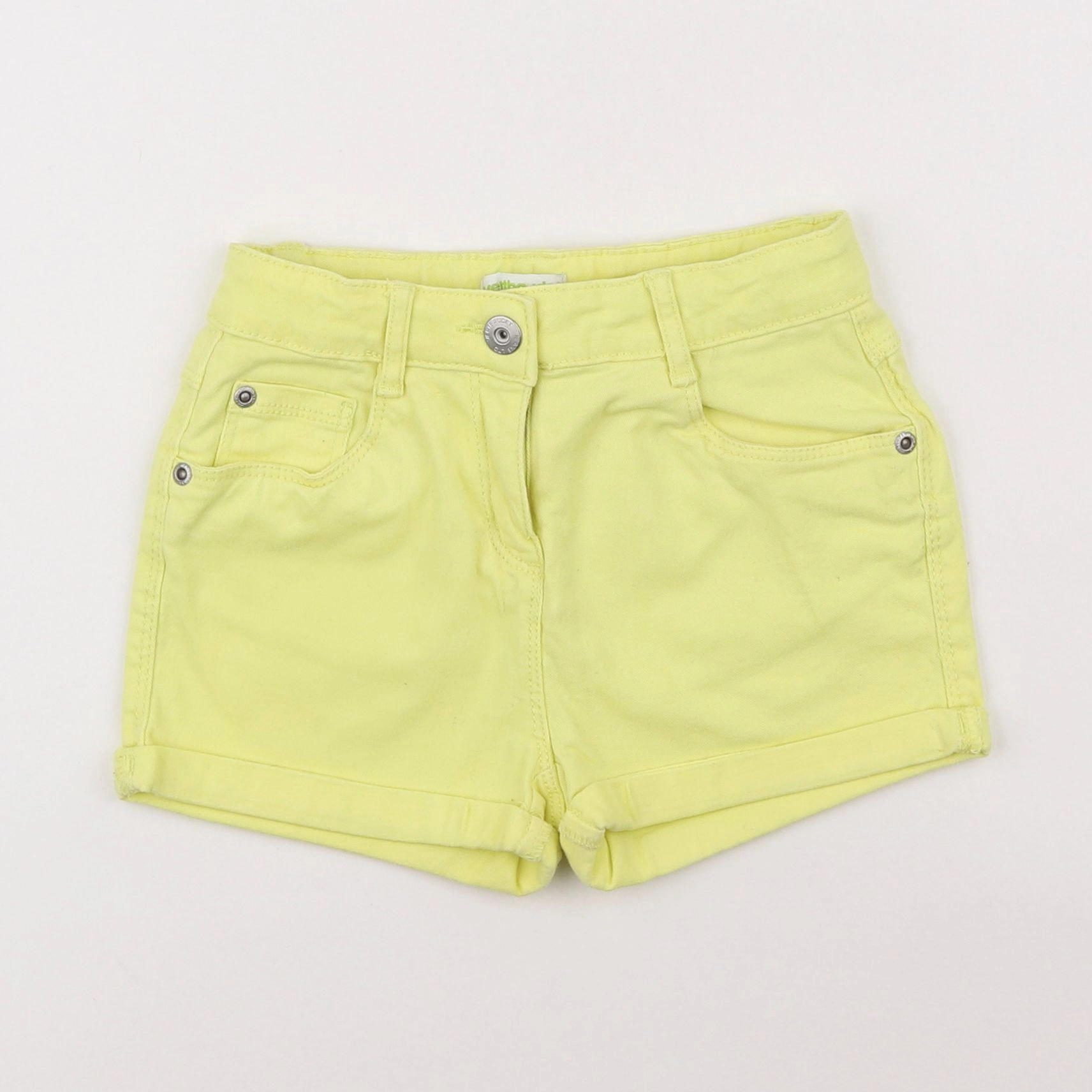 Vertbaudet - short jaune - 7 ans