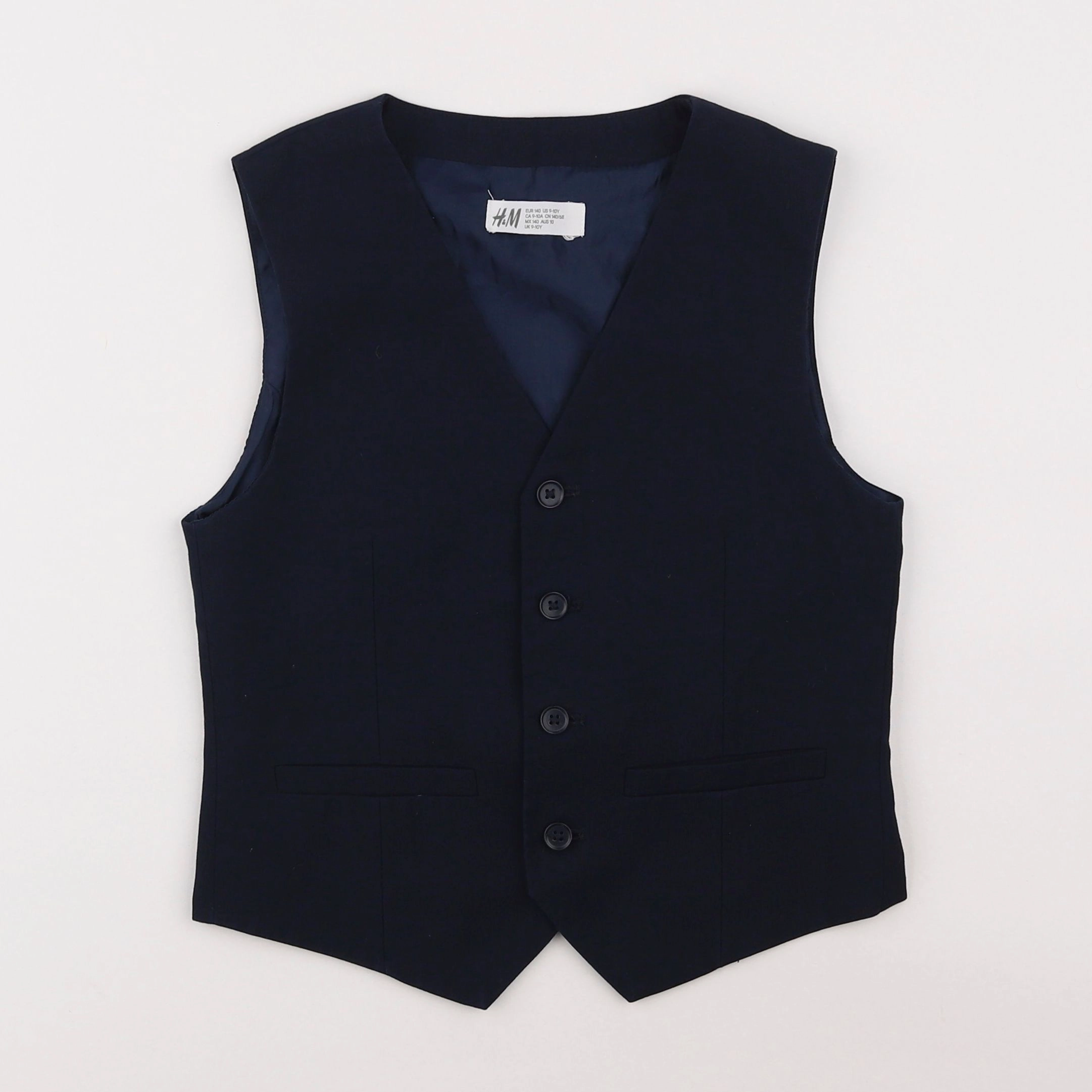 H&M - gilet bleu - 9/10 ans