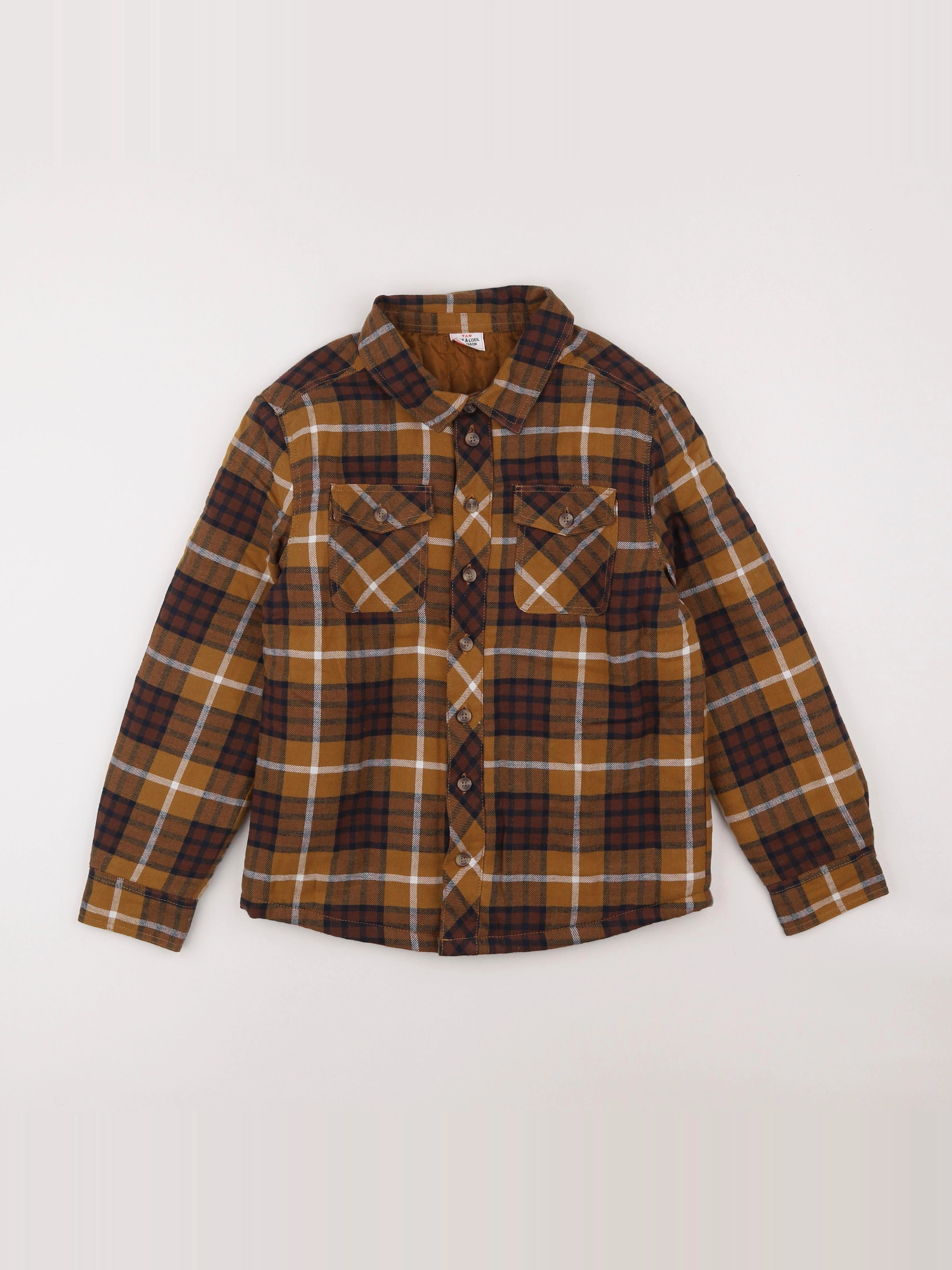 Tape à l'oeil - chemise marron - 10 ans