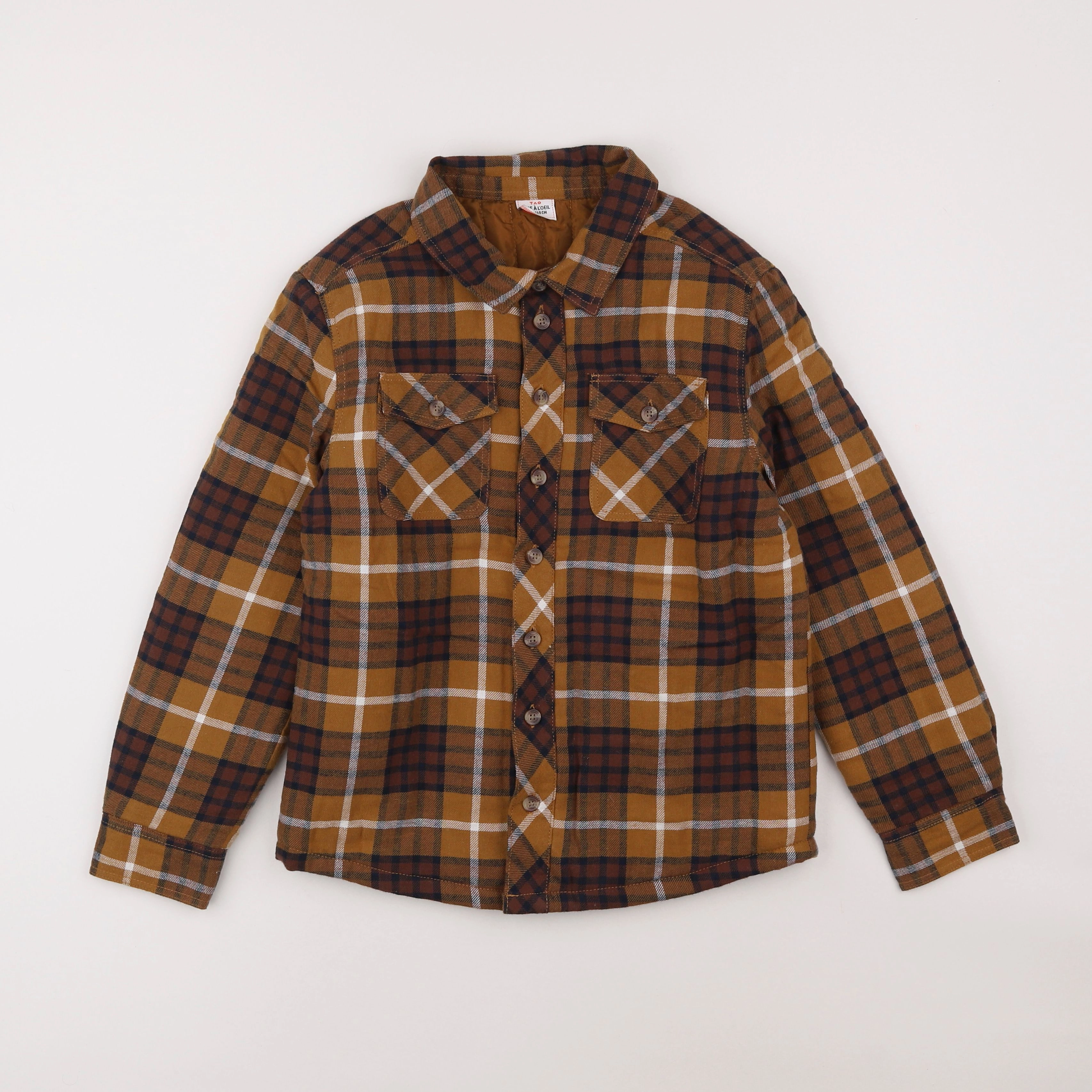 Tape à l'oeil - chemise marron - 10 ans