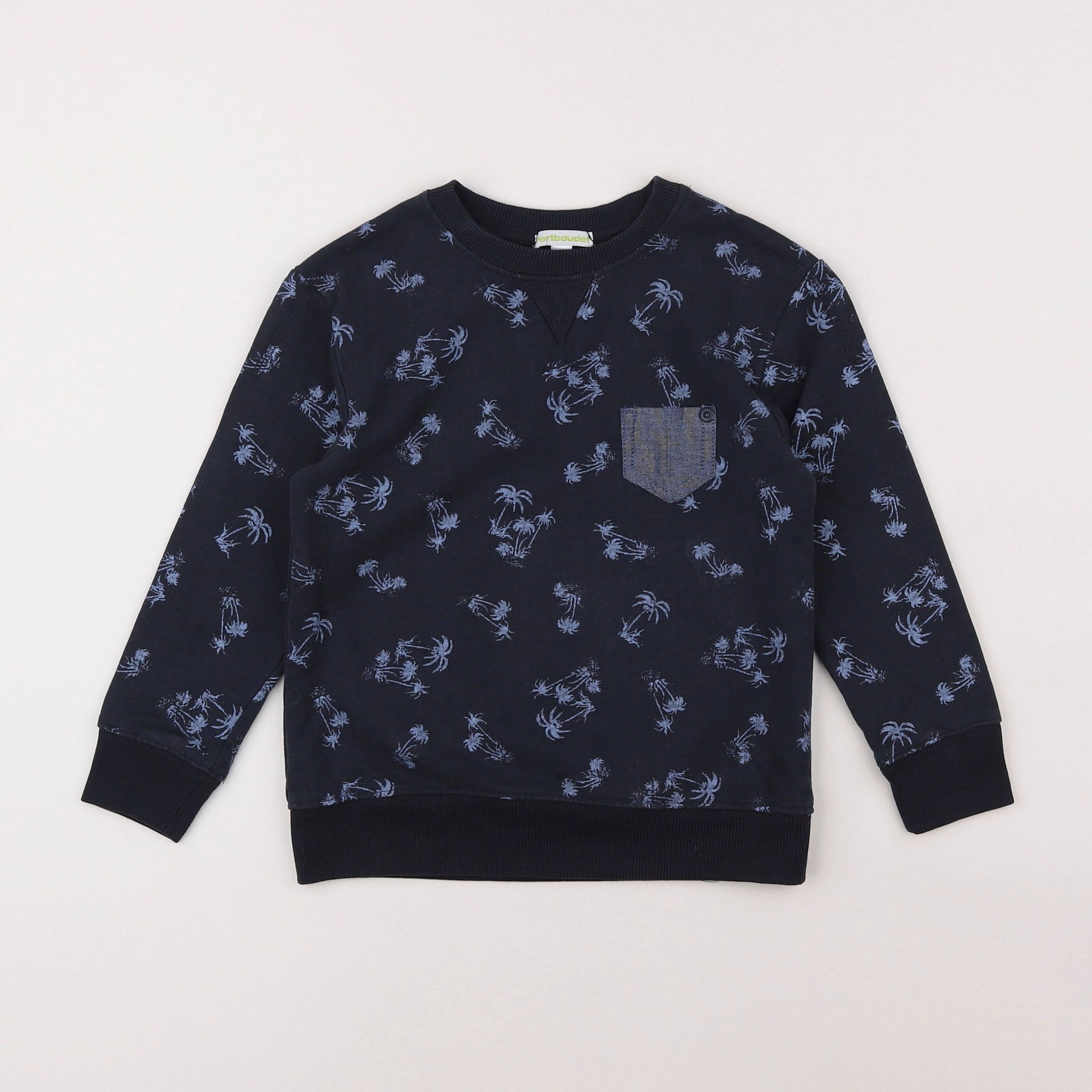 Vertbaudet - sweat bleu - 5 ans