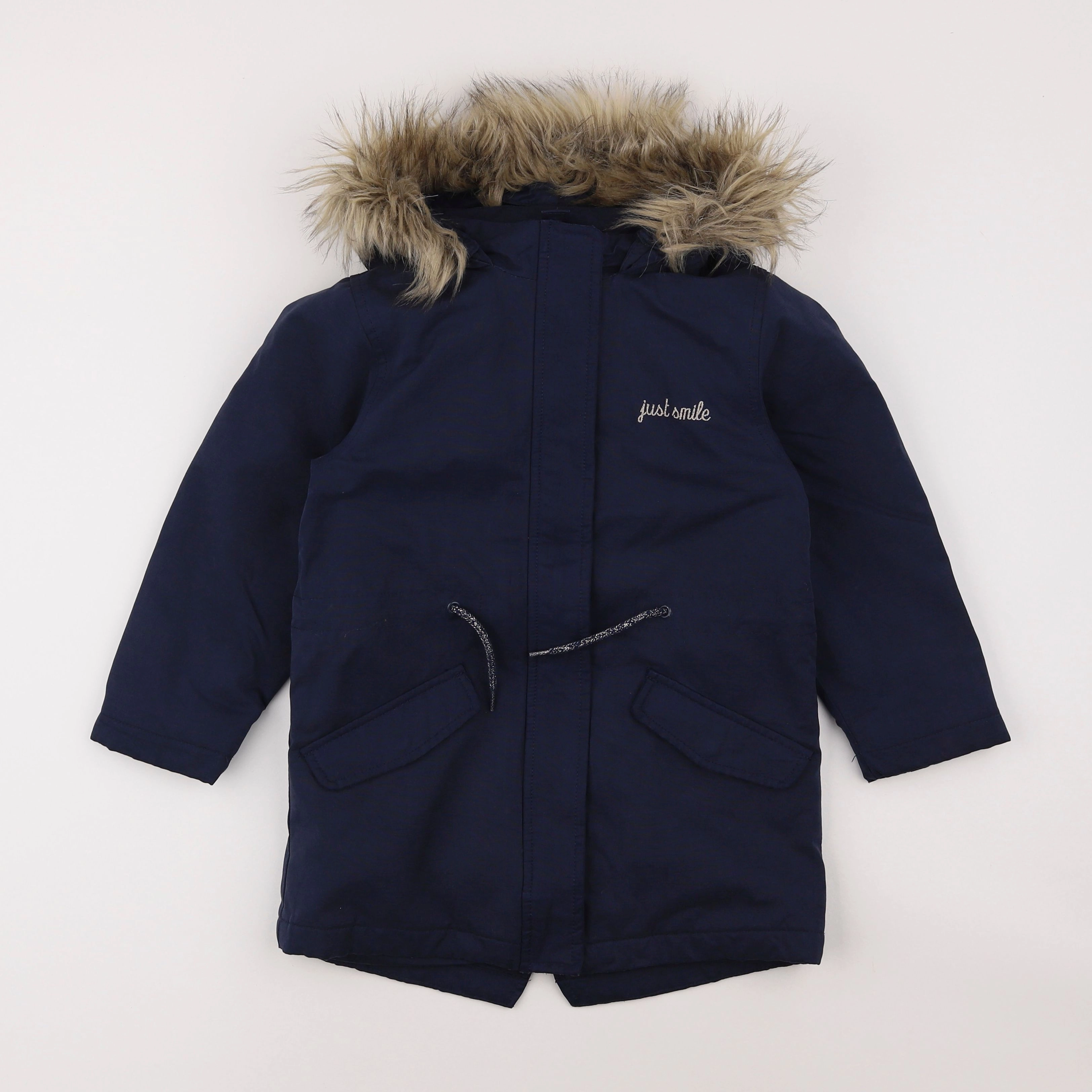 Vertbaudet - parka bleu - 8 ans