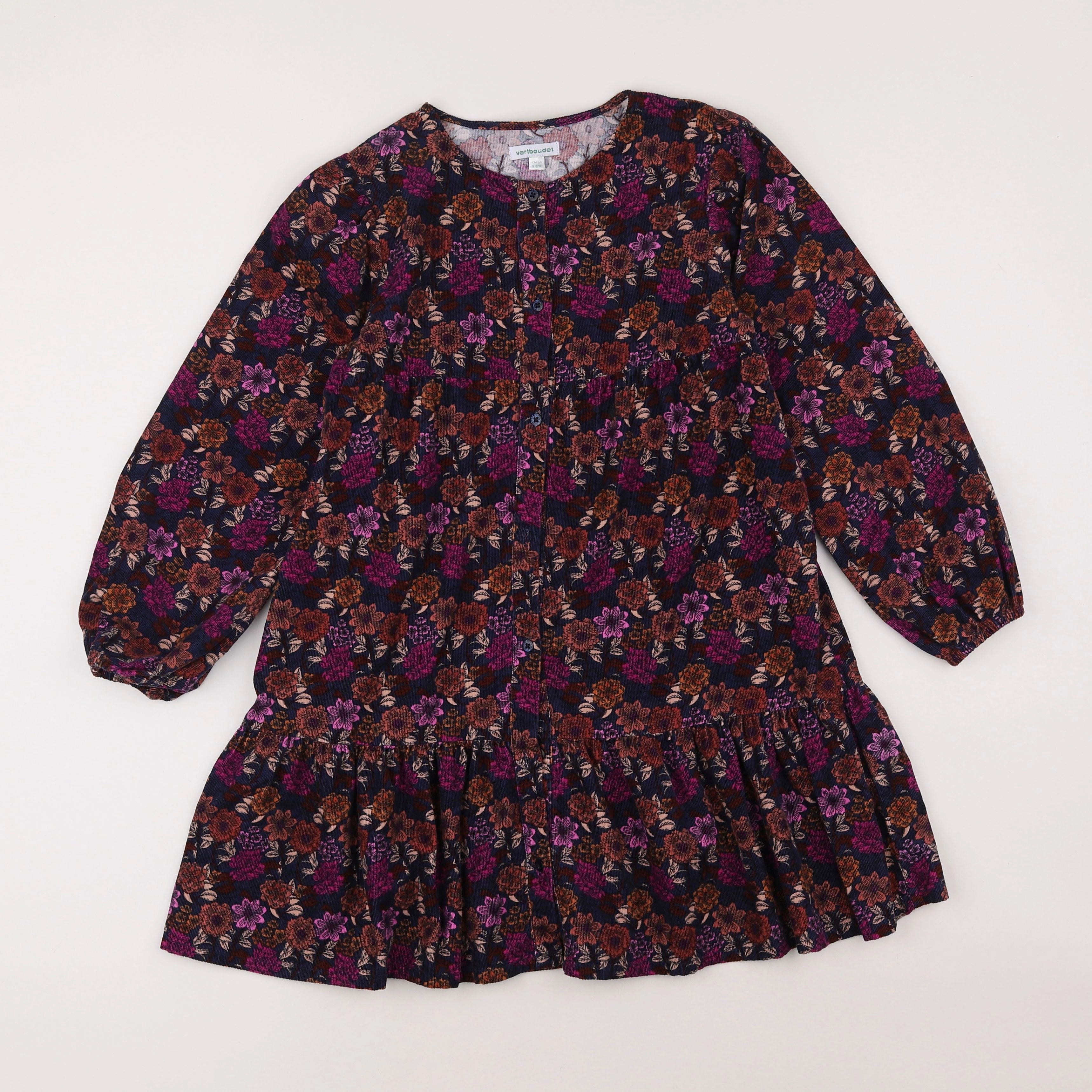 Vertbaudet - robe rose, bleu - 9 ans