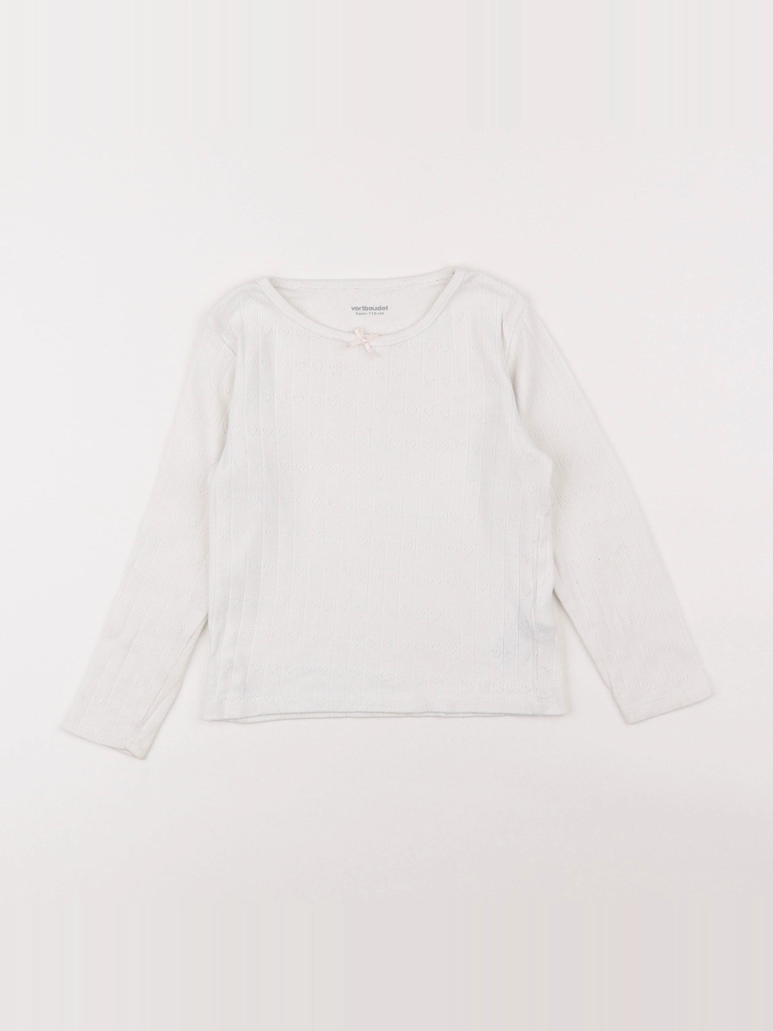 Vertbaudet - maillot de corps blanc - 5 ans
