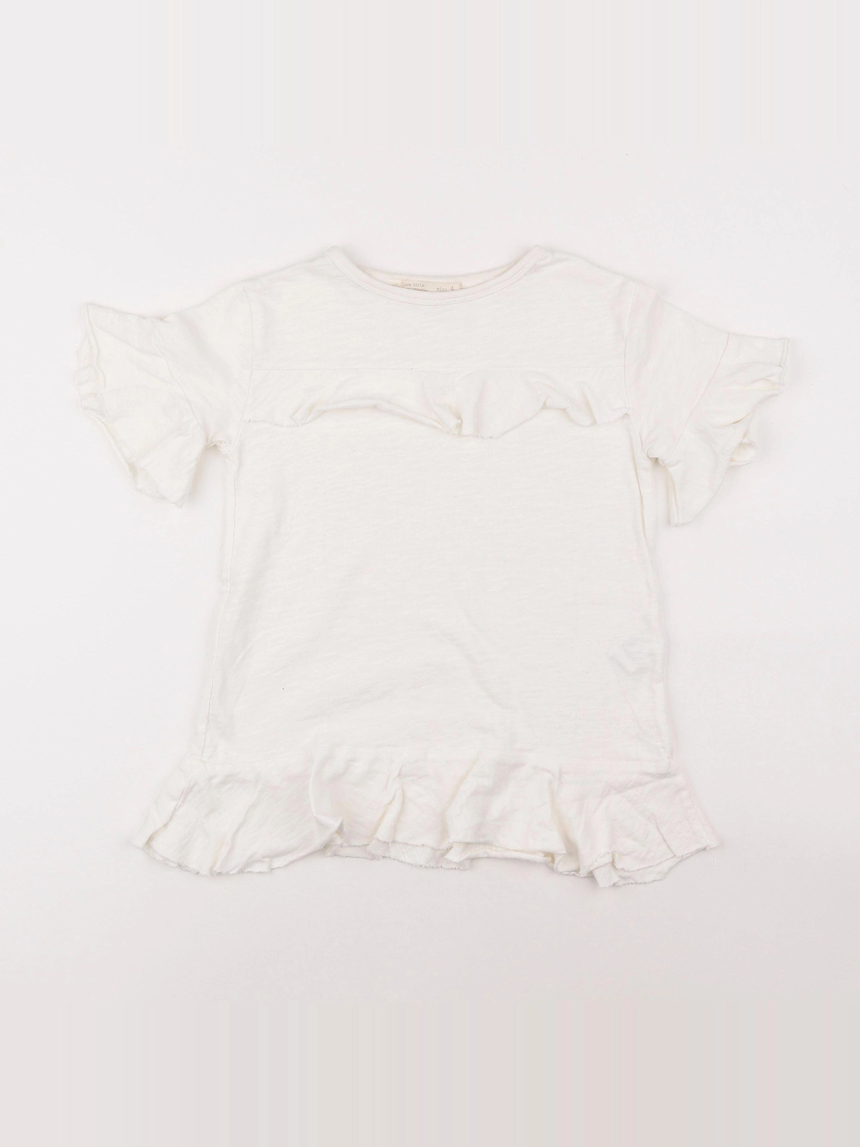 Zara - robe blanc - 4 ans