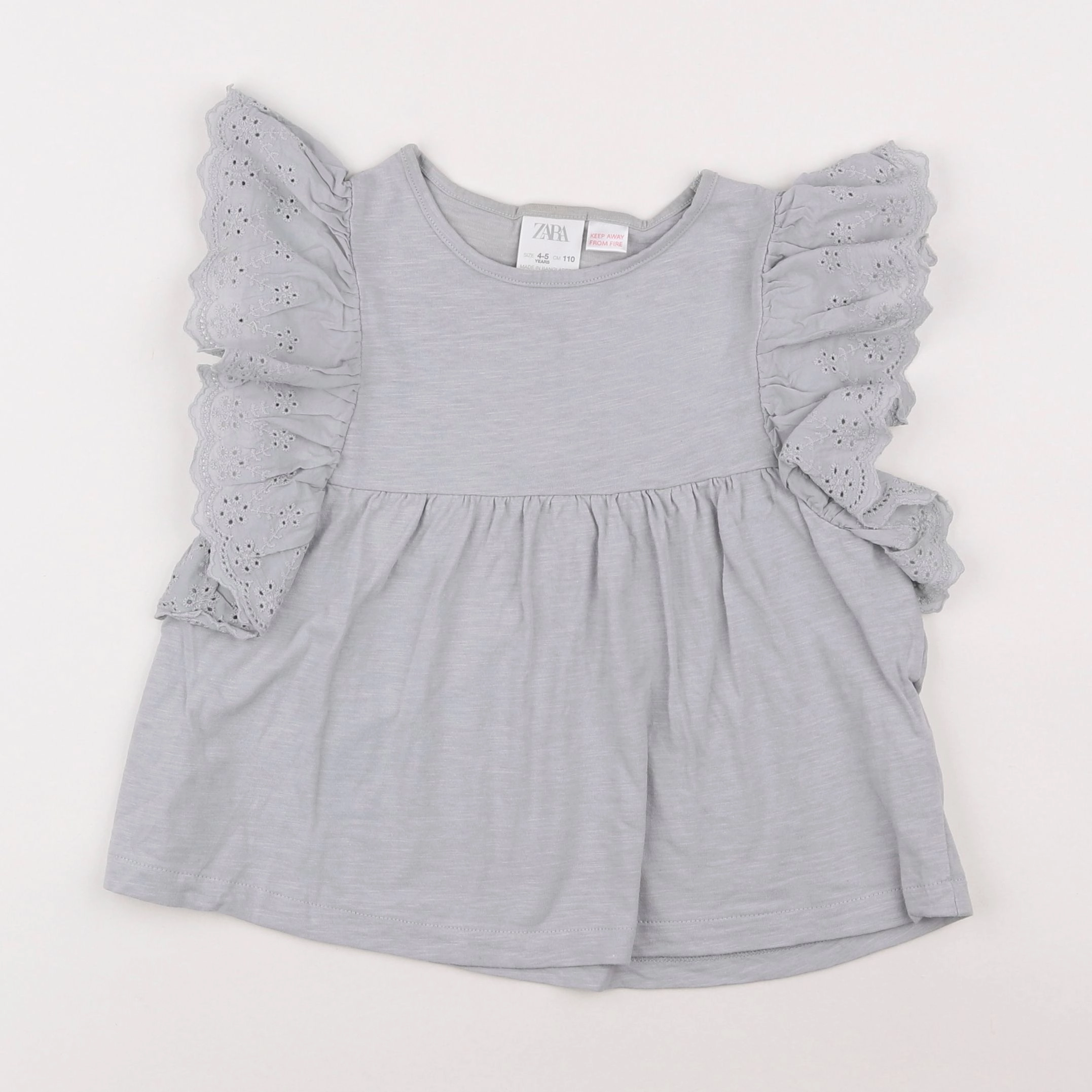 Zara - tee-shirt gris - 4/5 ans