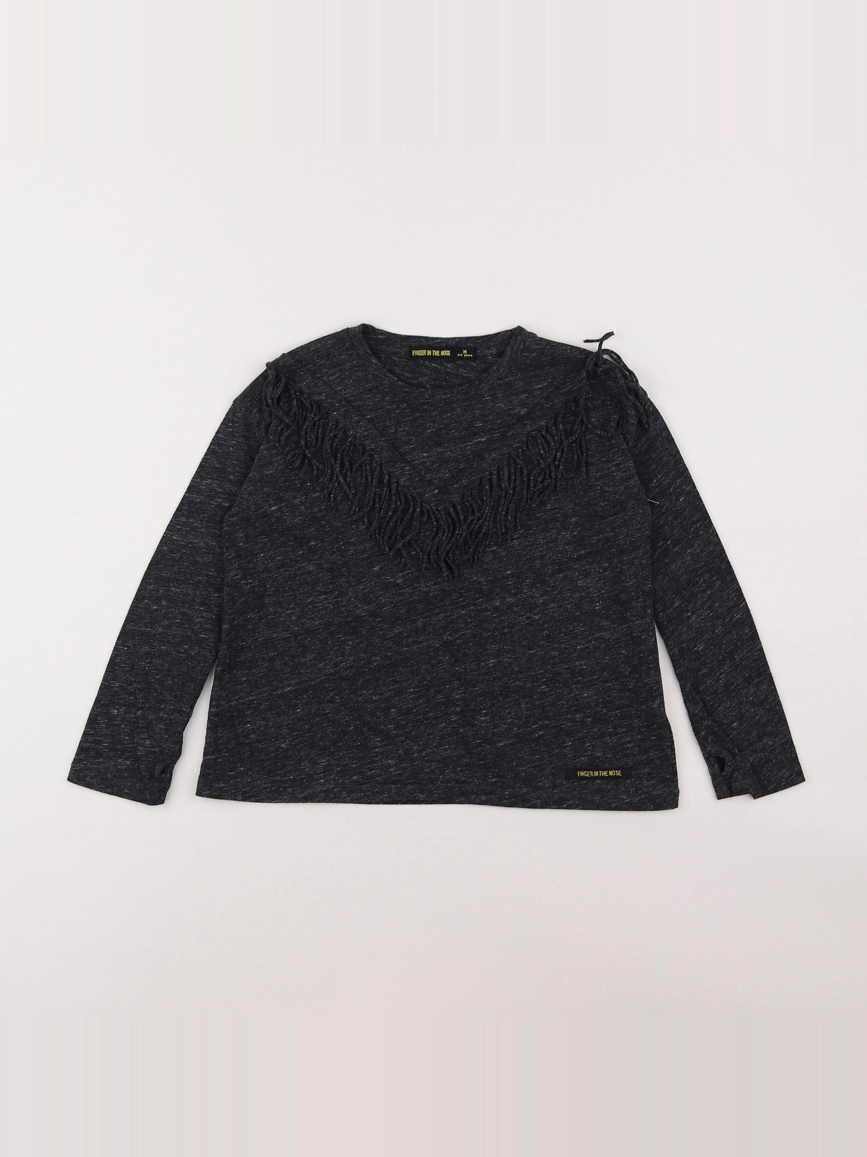 Finger in the nose - tee-shirt gris - 4/5 ans