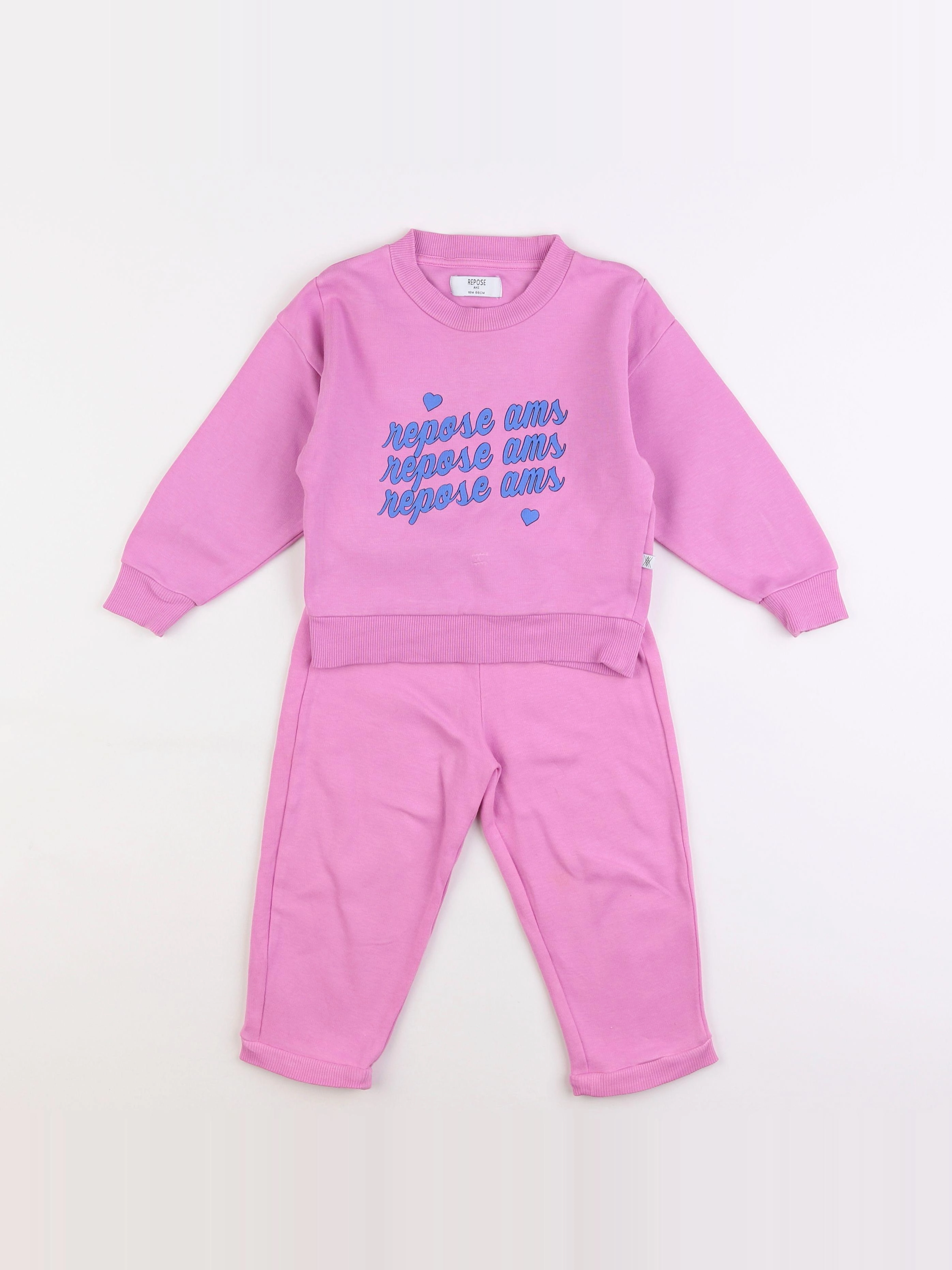 Repose AMS - ensemble rose - 18 mois