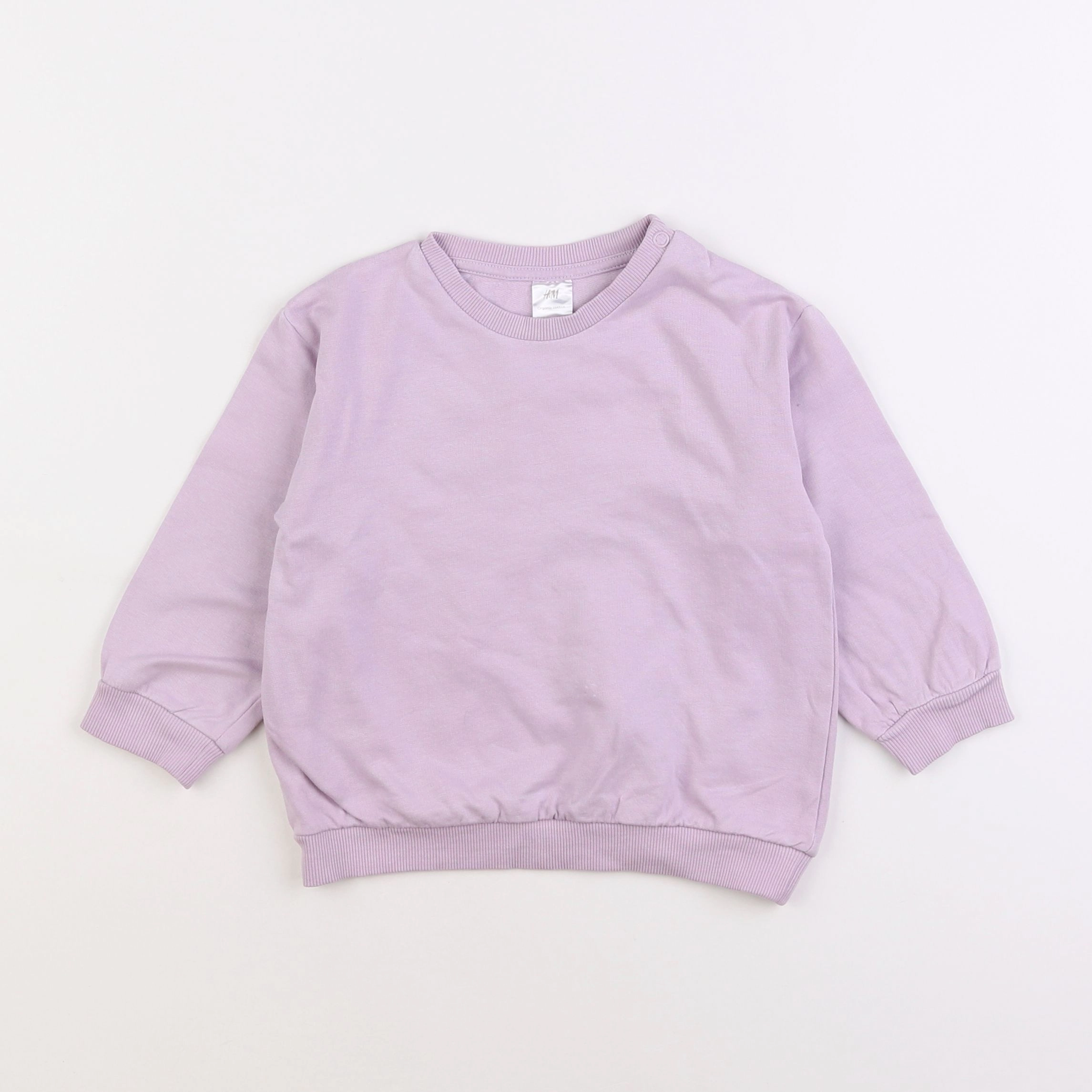 H&M - sweat violet - 12/18 mois