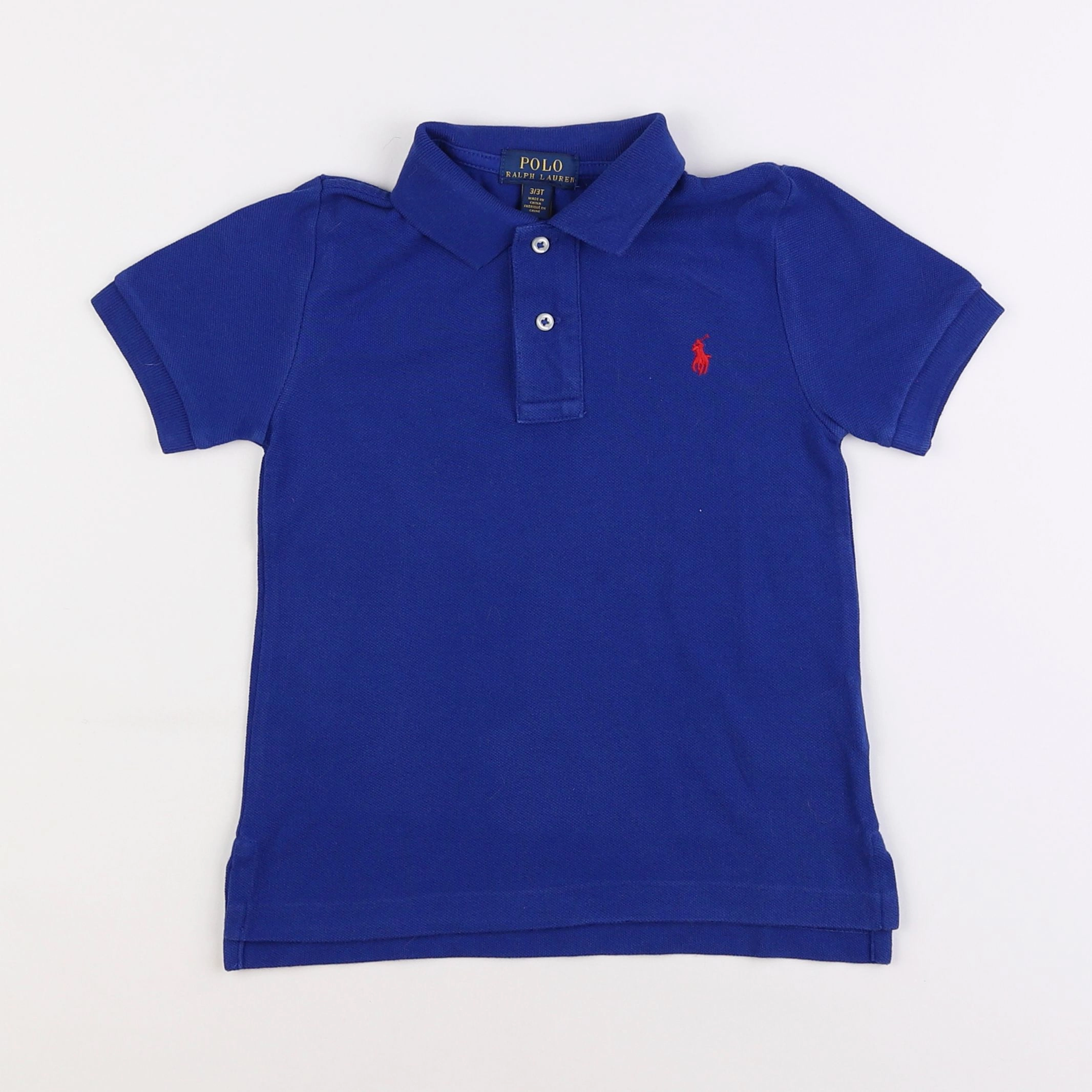 Ralph Lauren - polo bleu - 3 ans