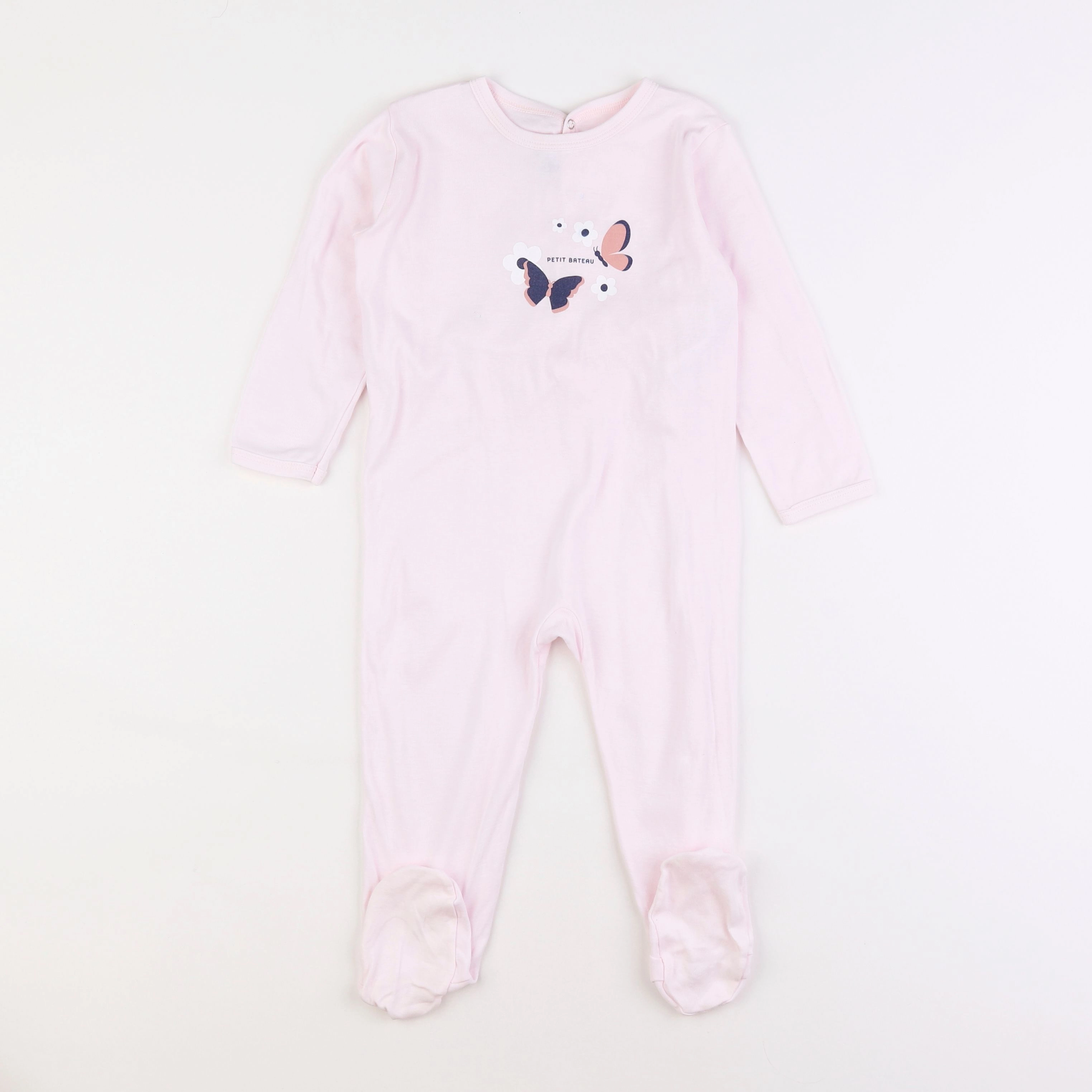 Petit Bateau - pyjama coton rose - 2 ans