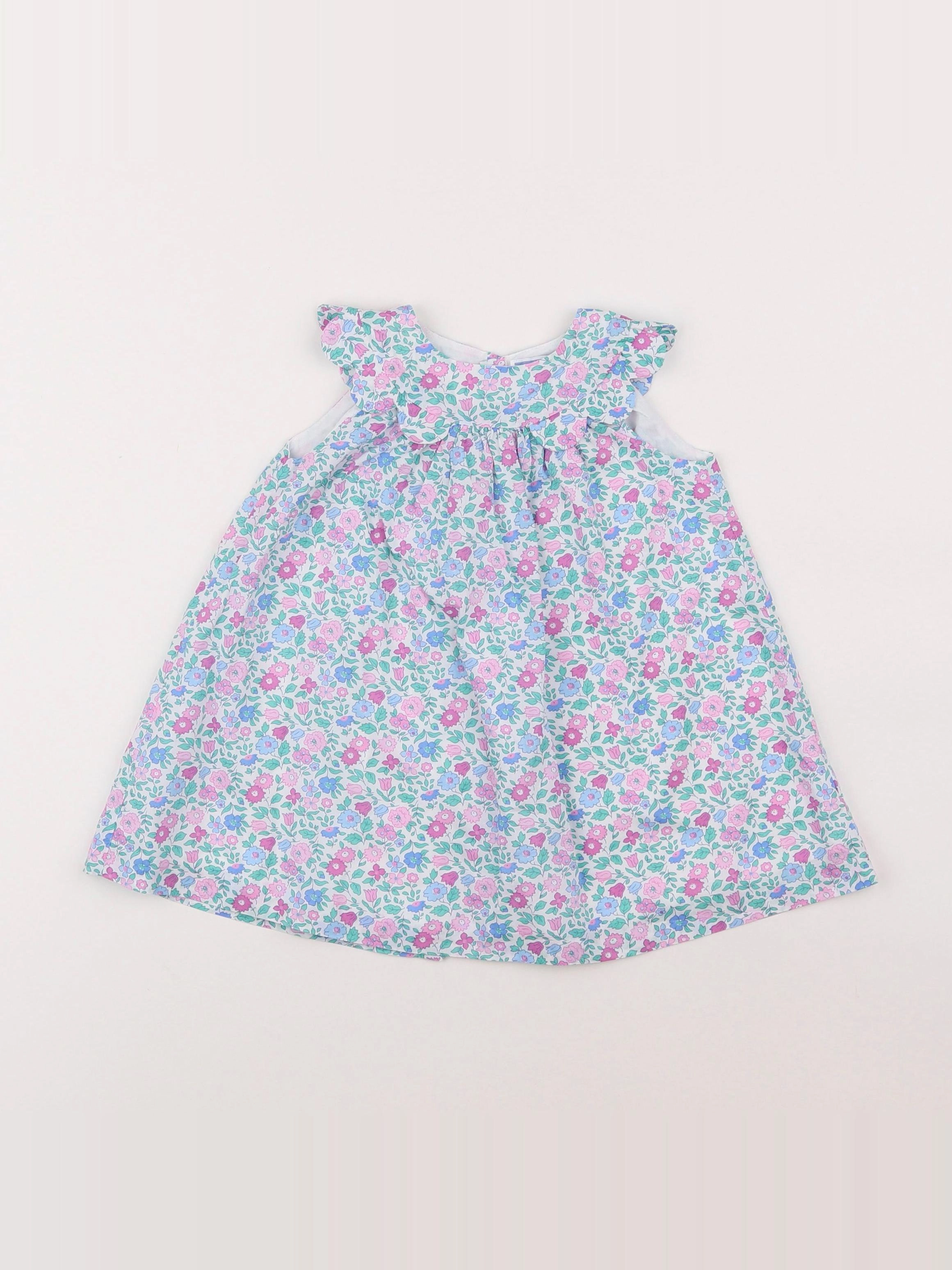 Jacadi - robe liberty bleu - 12 mois