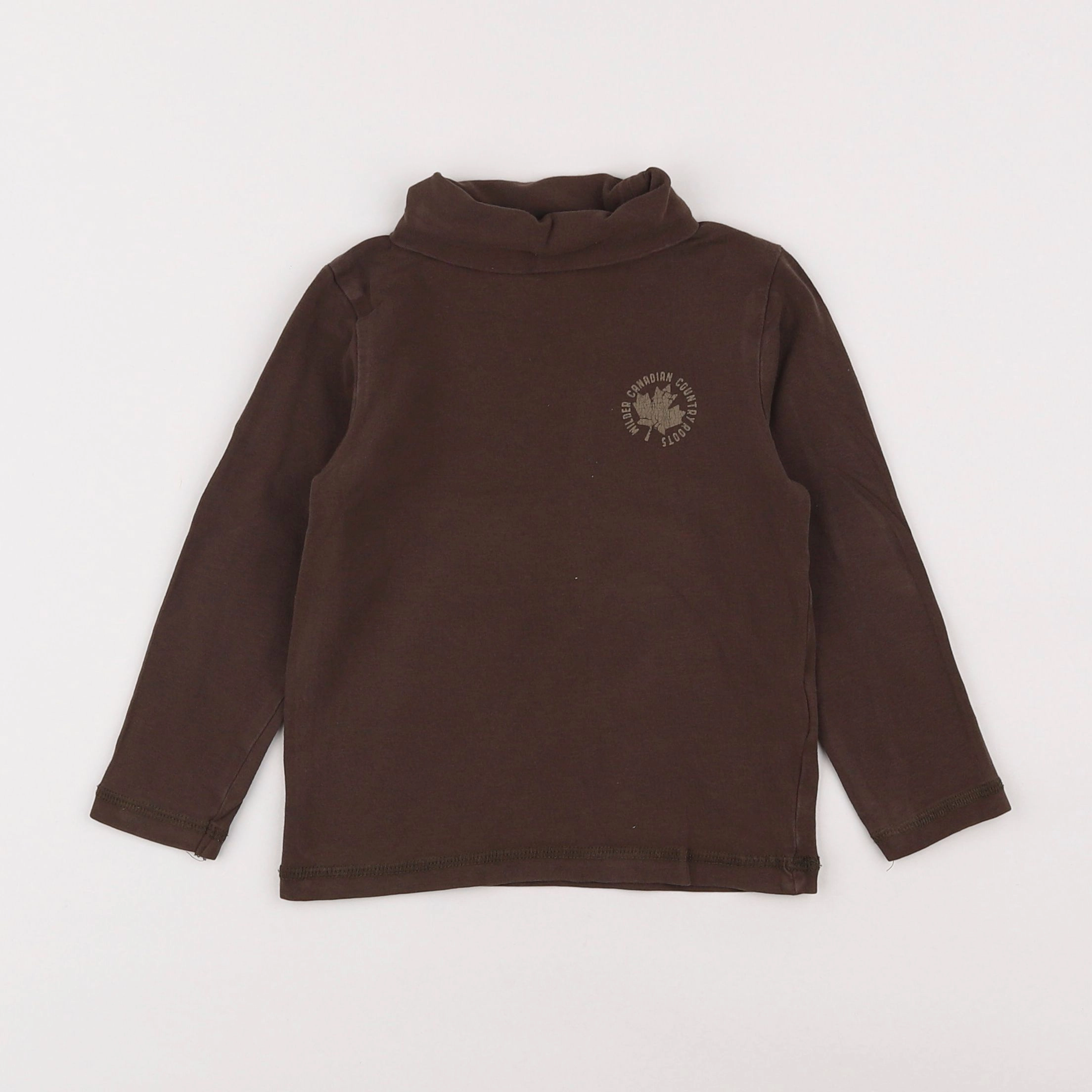 Vertbaudet - sous-pull marron - 3 ans