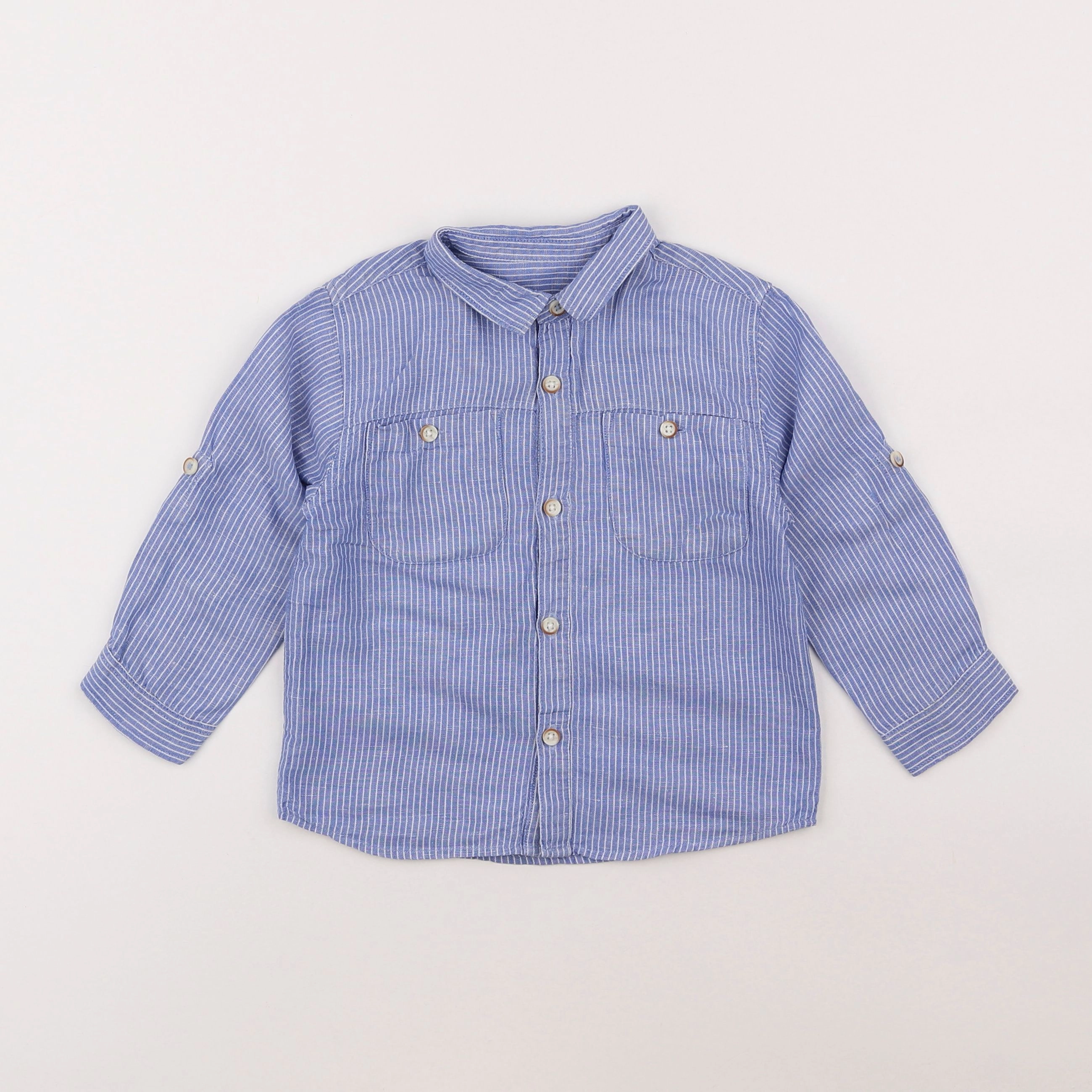 Zara - chemise bleu - 18 mois à 2 ans