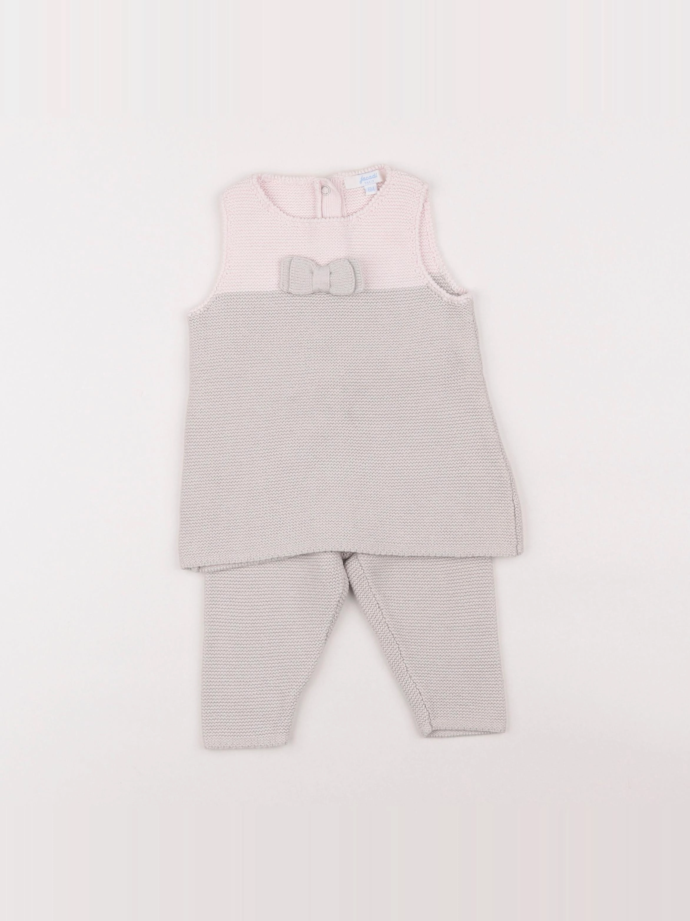 Jacadi - ensemble beige - 6 mois