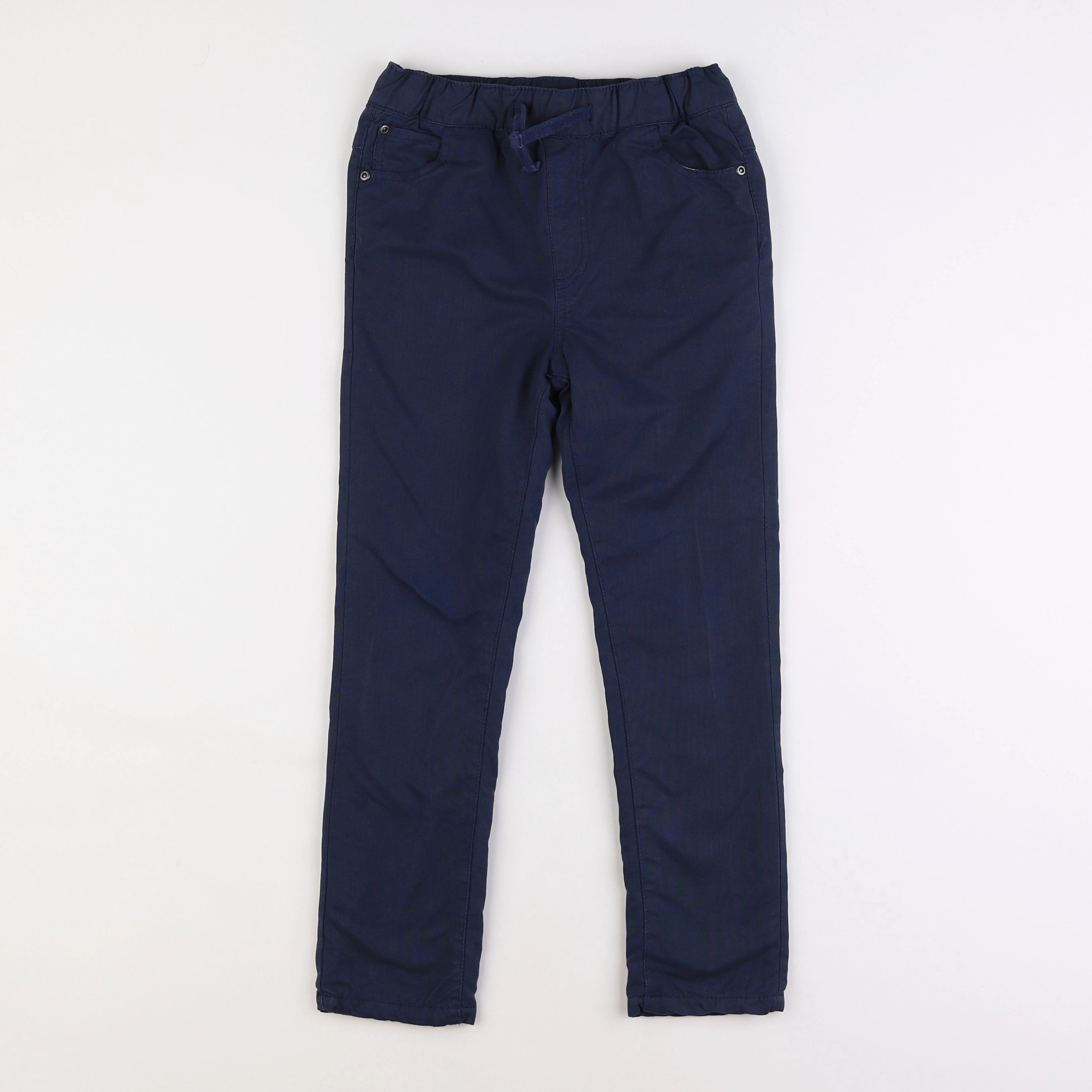 Vertbaudet - pantalon doublé bleu - 8 ans