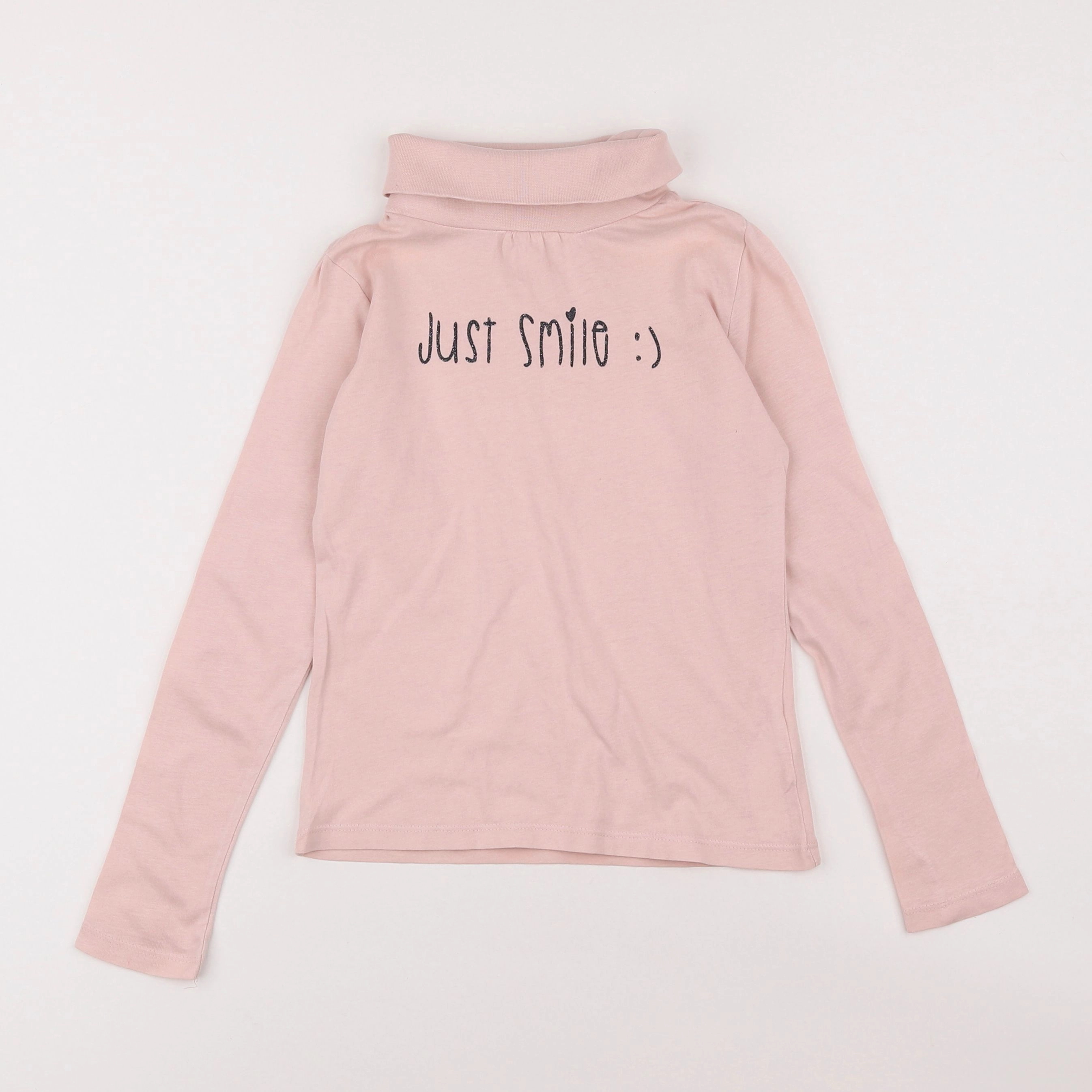 Vertbaudet - sous-pull rose - 8 ans