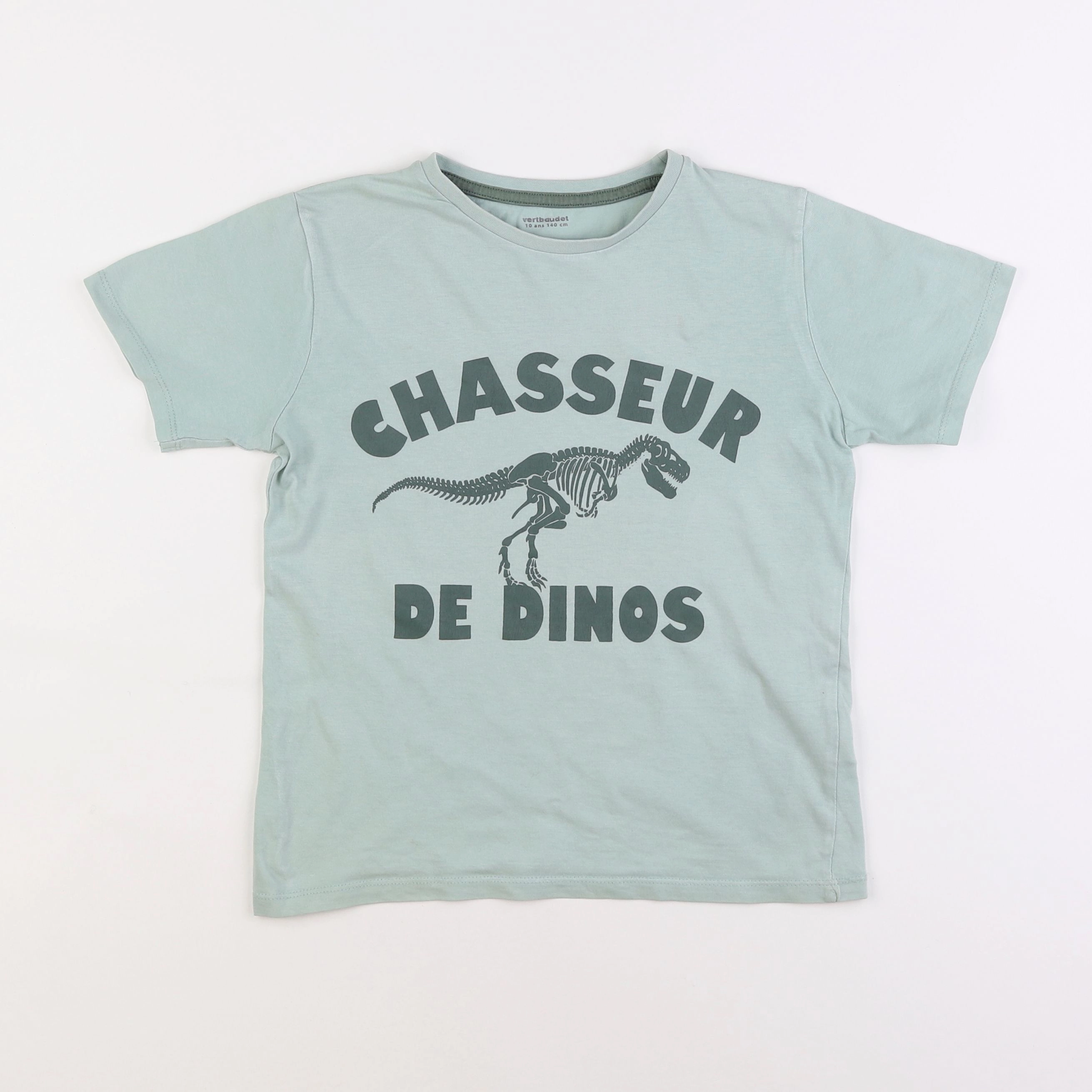 Vertbaudet - tee-shirt vert - 10 ans