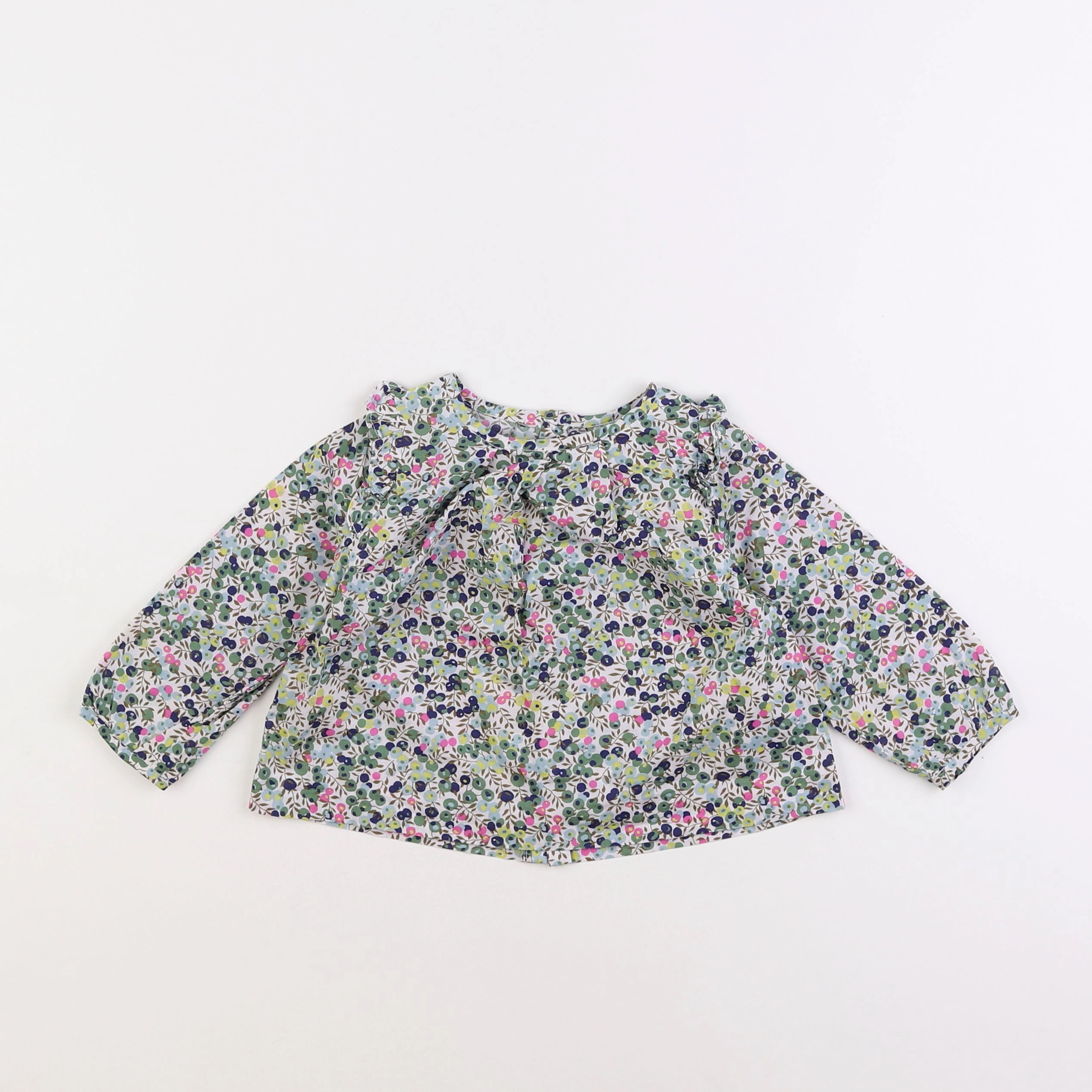 Jacadi - blouse liberty vert - 18 mois