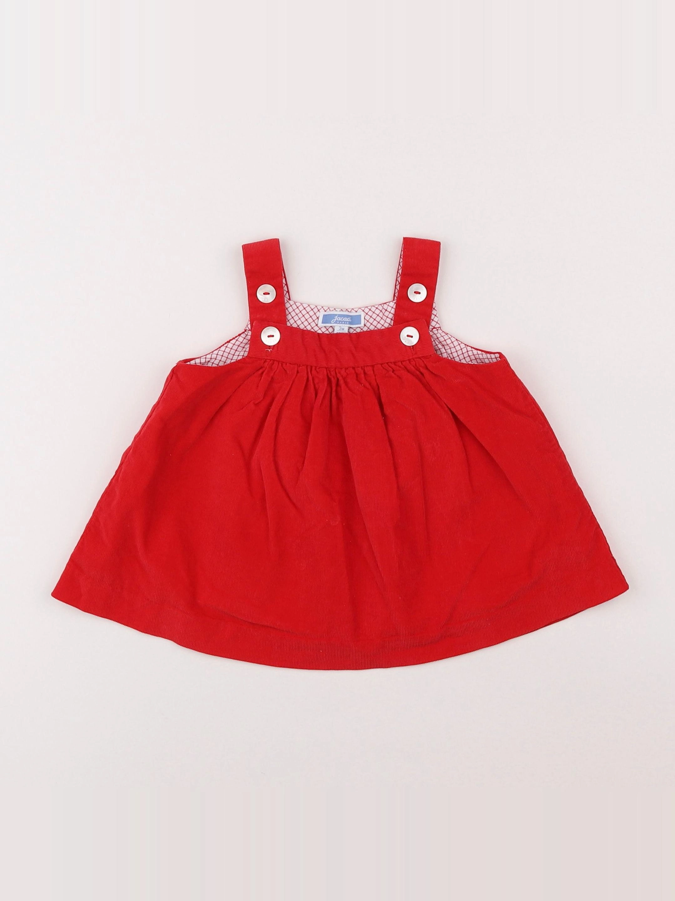 Jacadi - robe rouge - 3 mois