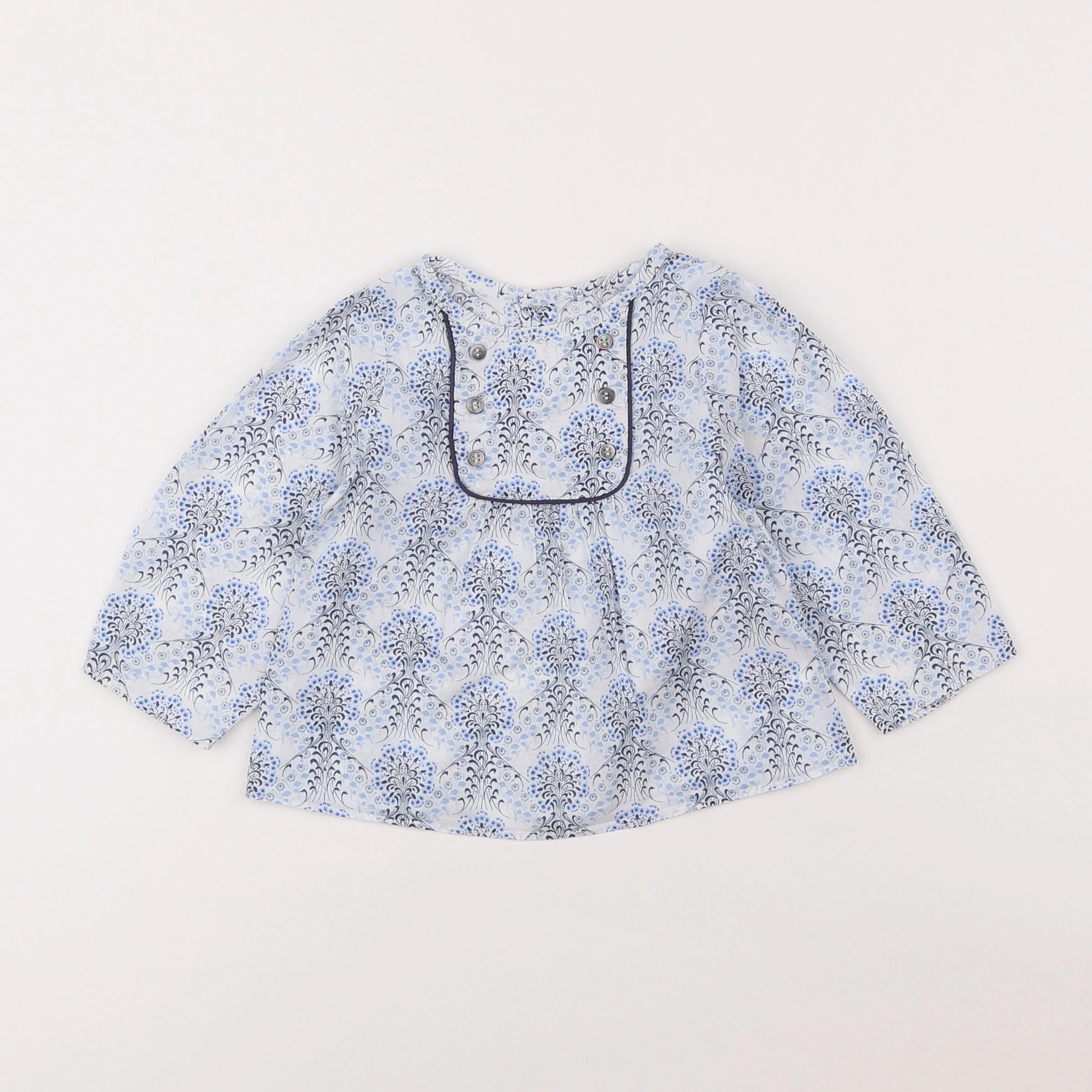 Jacadi - blouse blanc - 18 mois