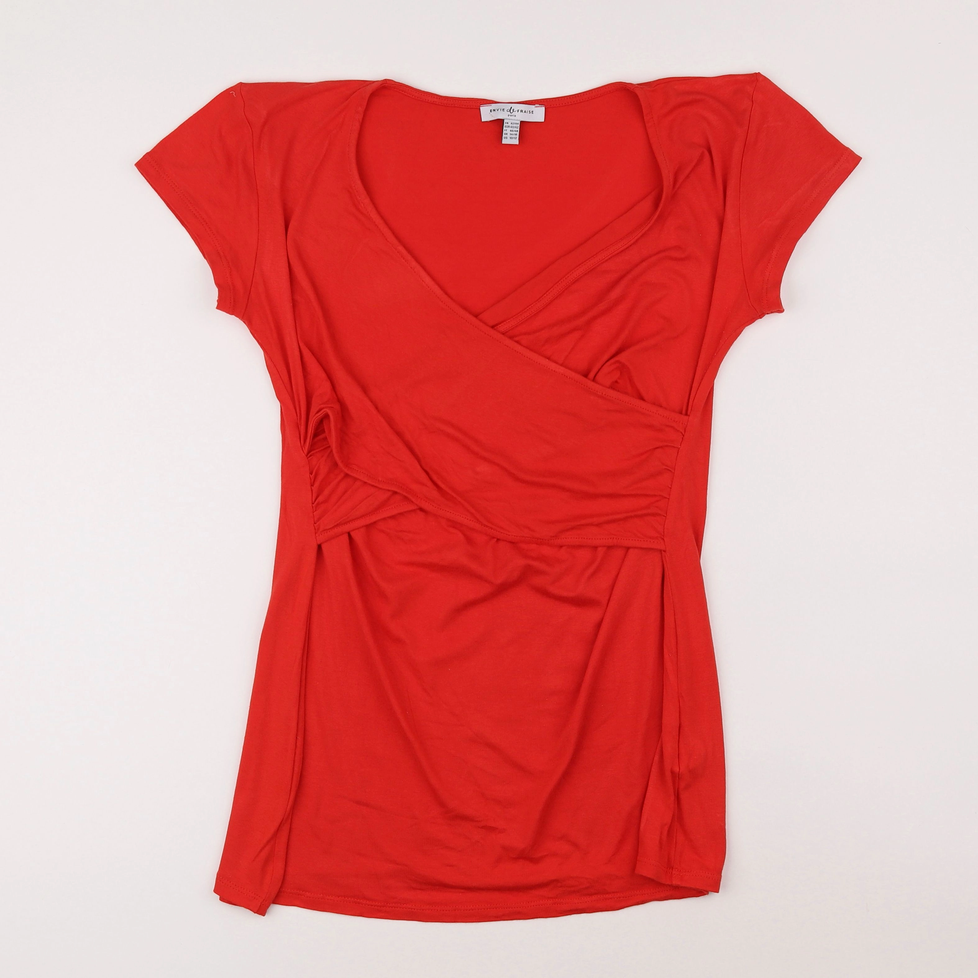 Envie de fraise - tee-shirt grossesse, allaitement rouge - 42 à 44