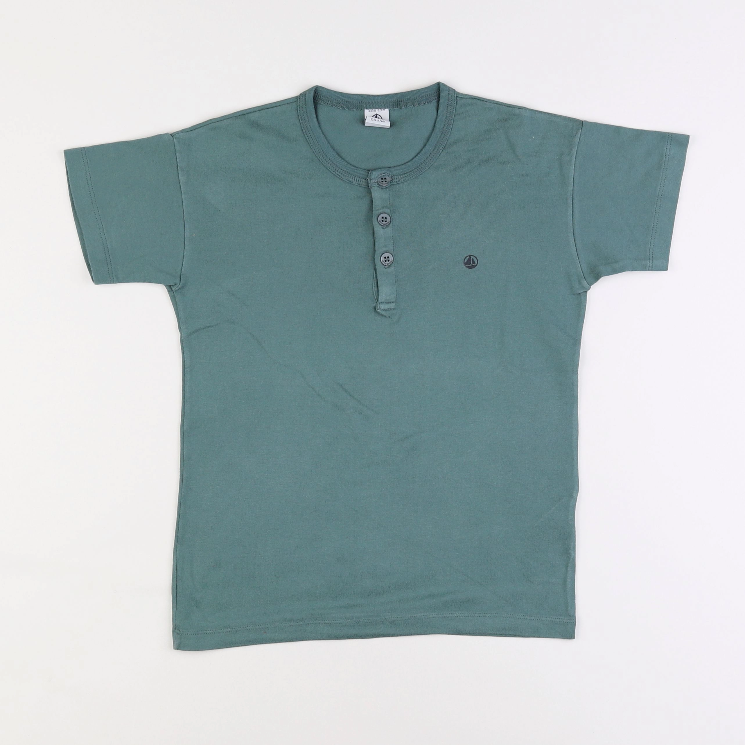 Petit Bateau - tee-shirt vert - 12 ans