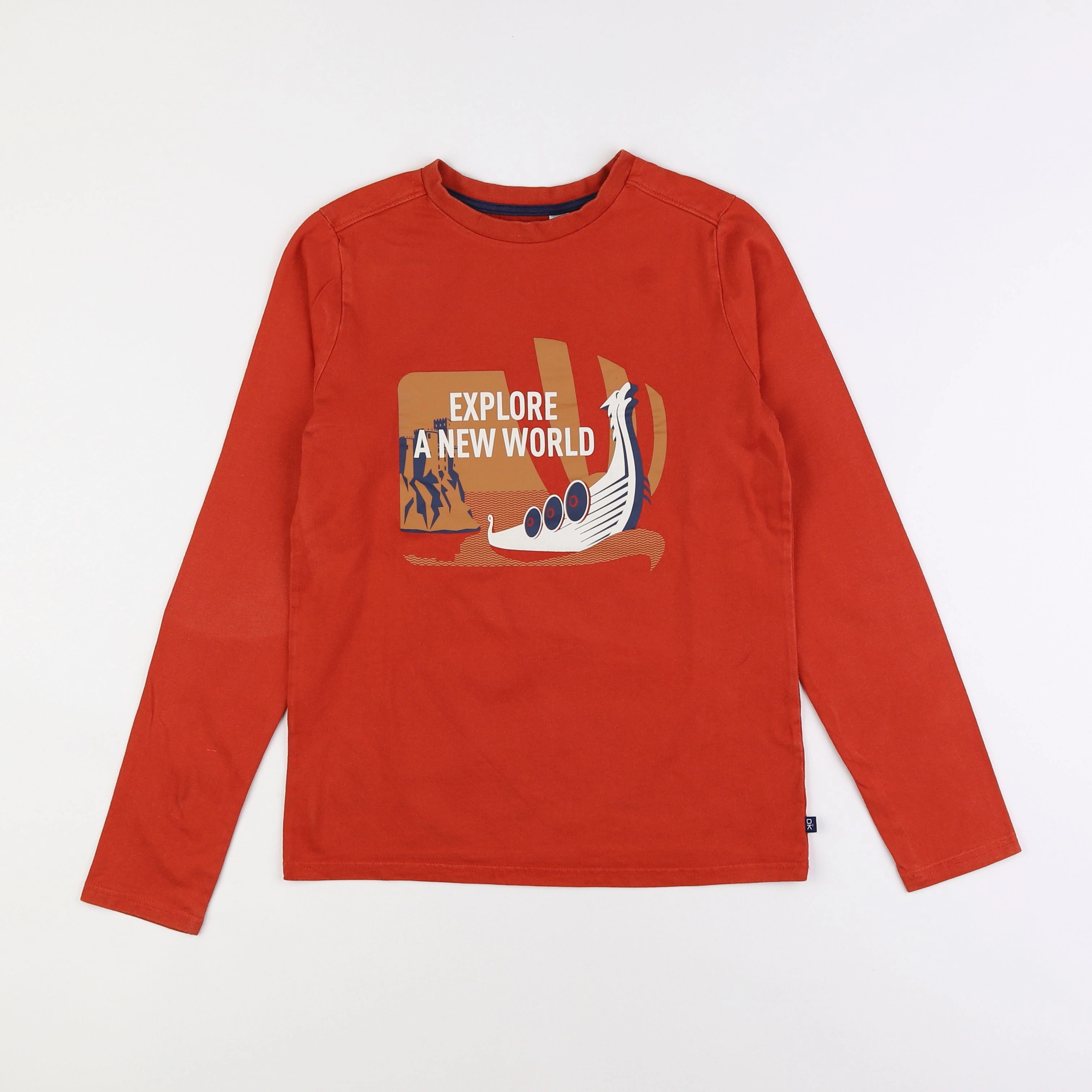 Okaidi - tee-shirt marron - 12 ans