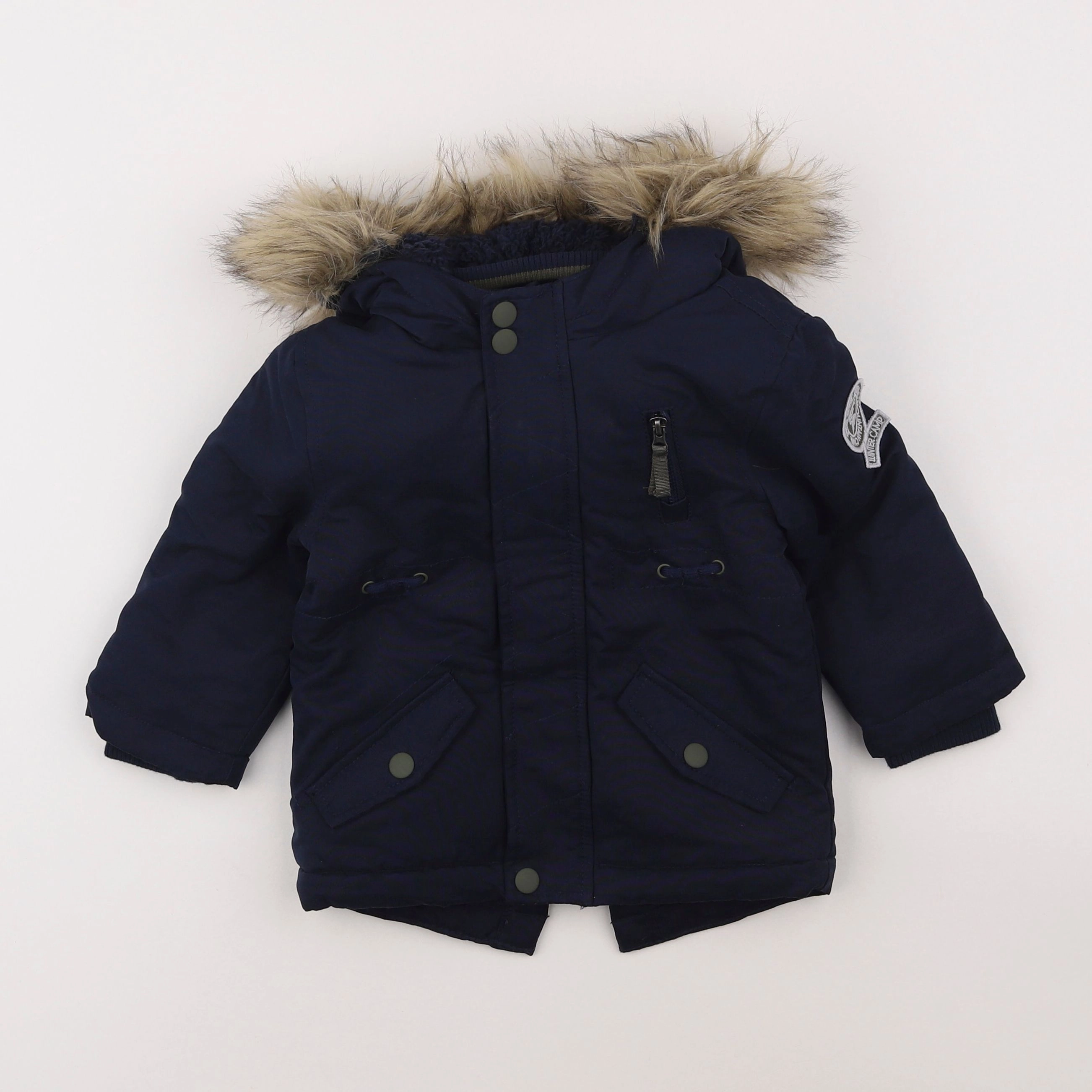 Vertbaudet - parka bleu - 2 ans