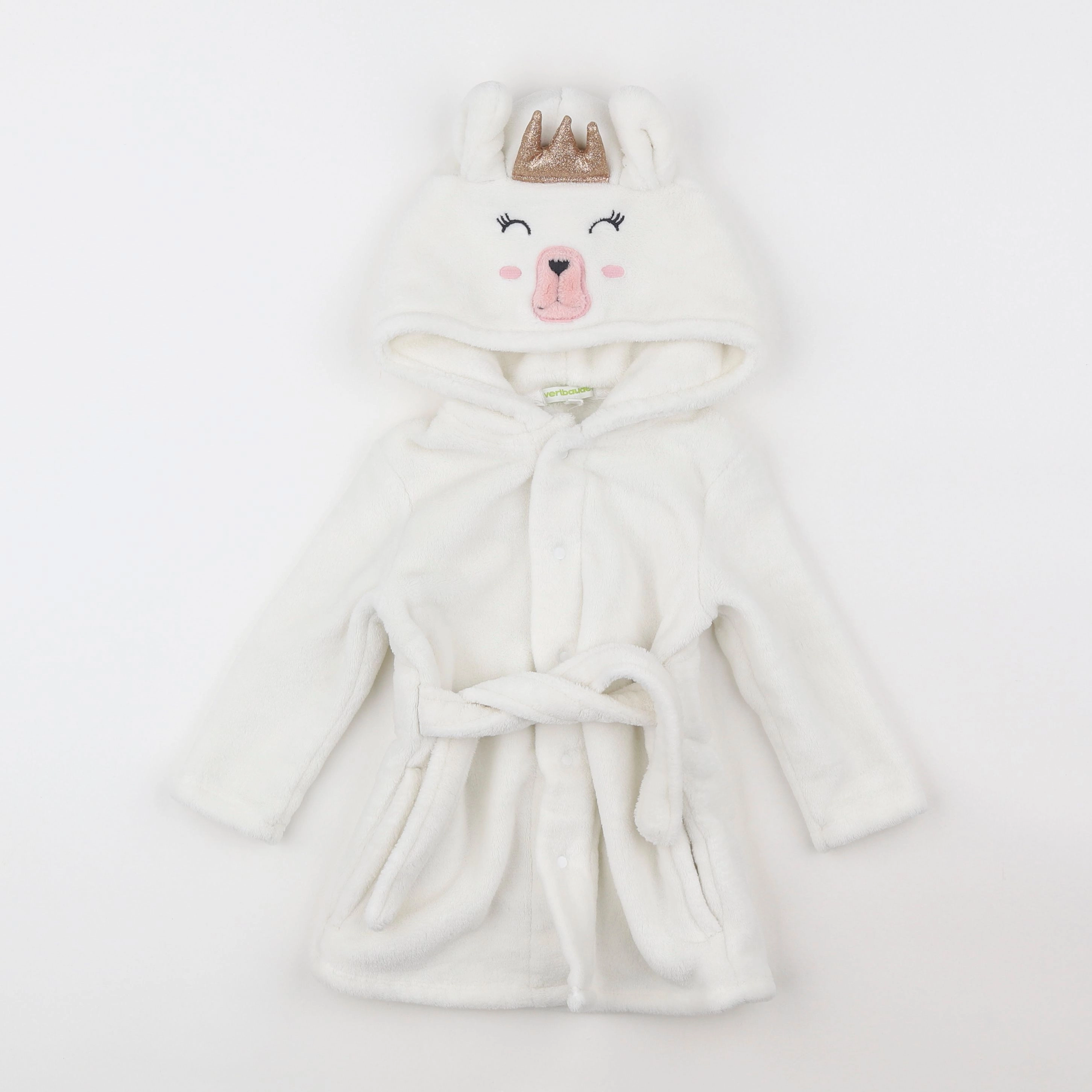 Vertbaudet - robe de chambre blanc - 2 ans