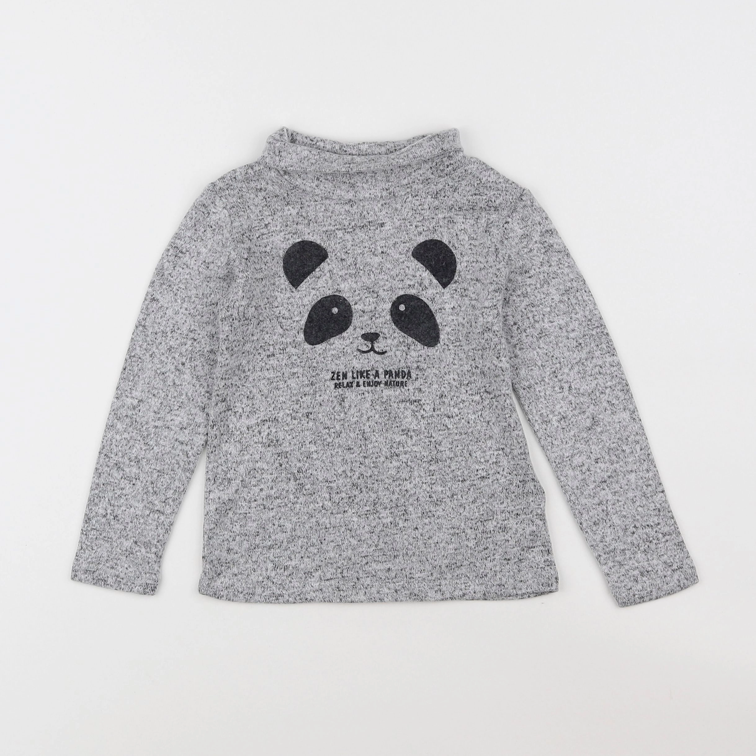 Vertbaudet - pull gris - 3 ans