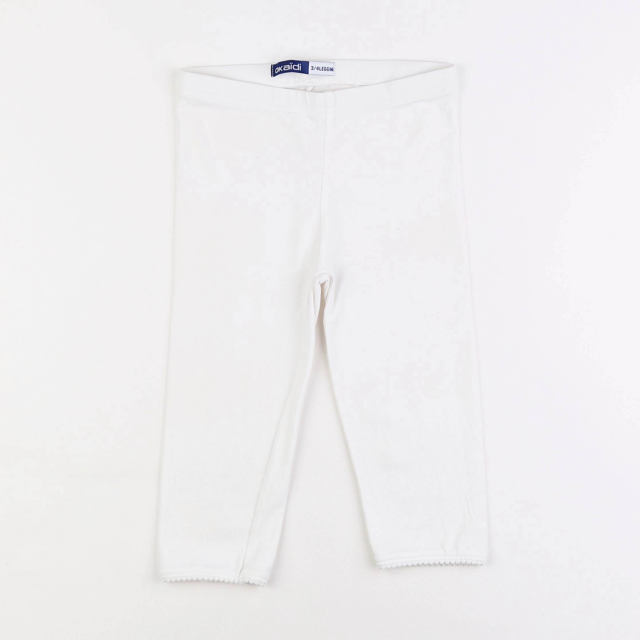 Okaidi - legging court blanc - 8 ans