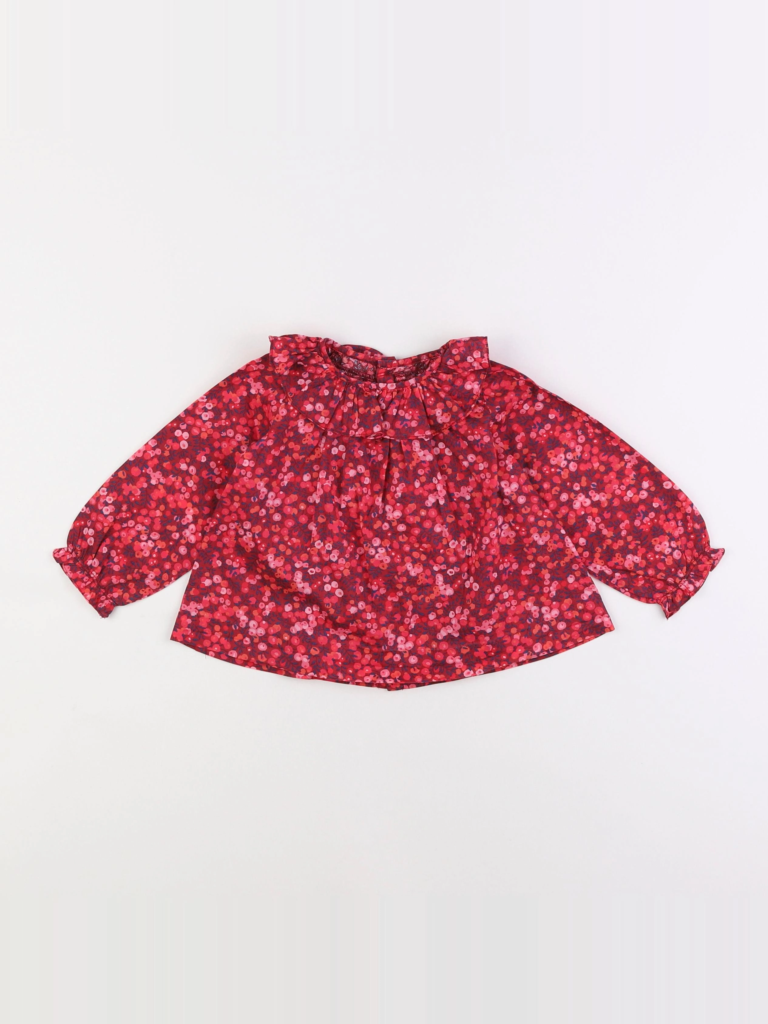 Jacadi - blouse liberty rose - 18 mois