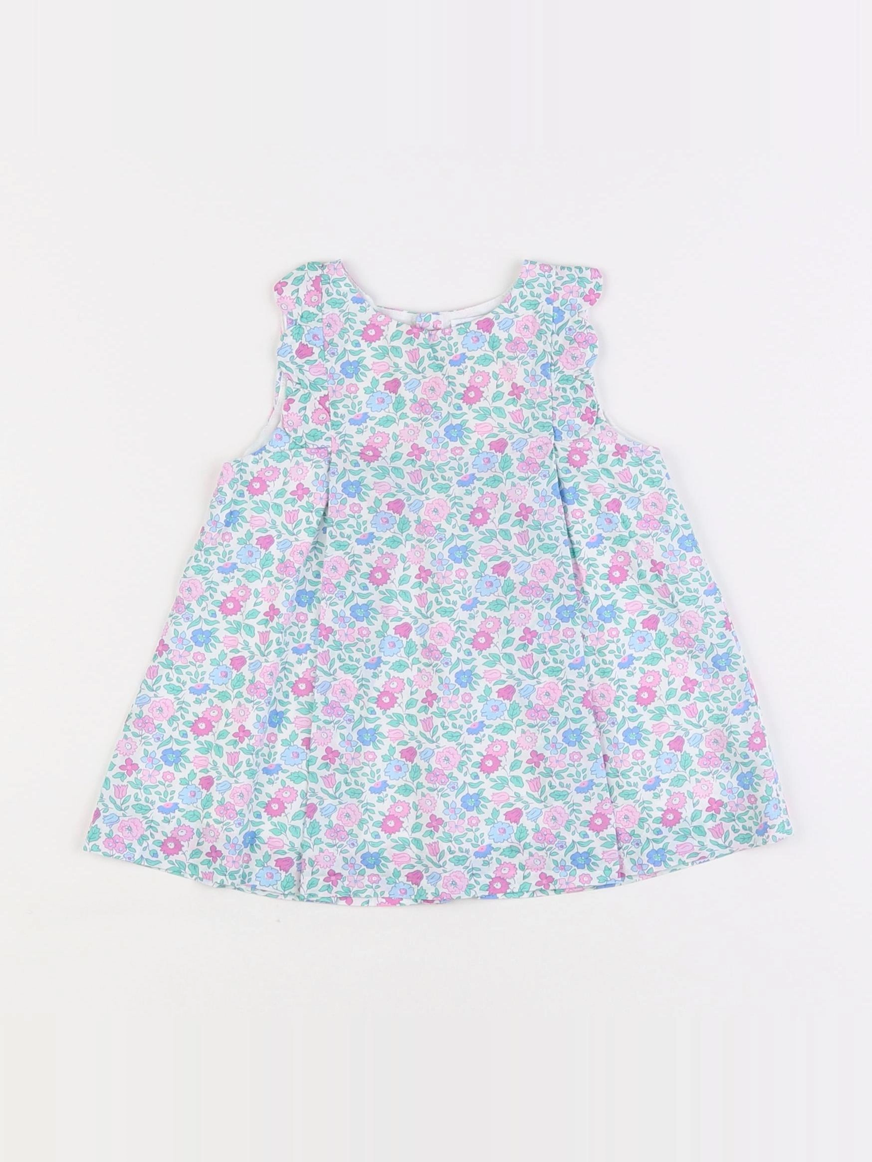 Jacadi - robe liberty bleu - 6 mois