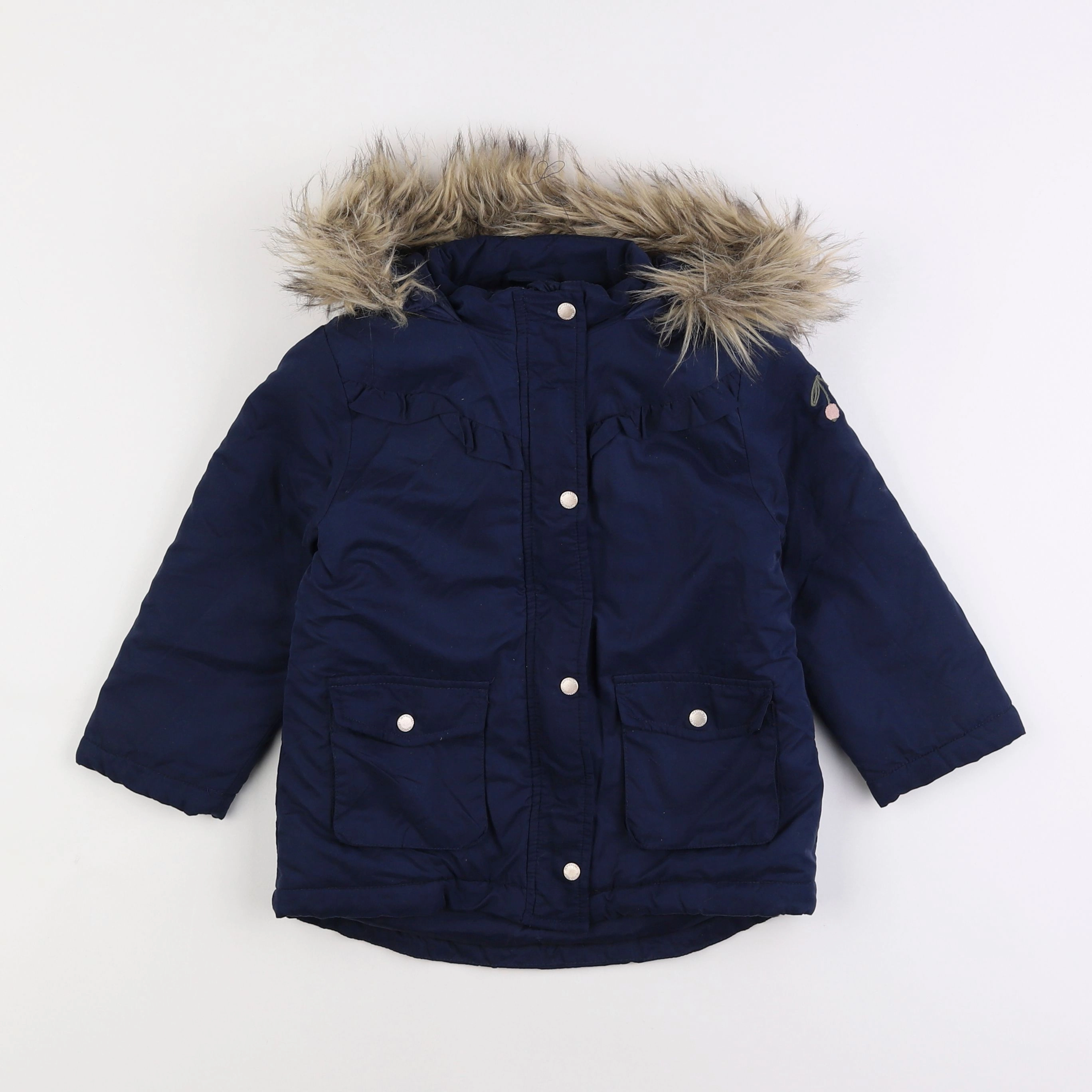 Vertbaudet - parka bleu - 4 ans