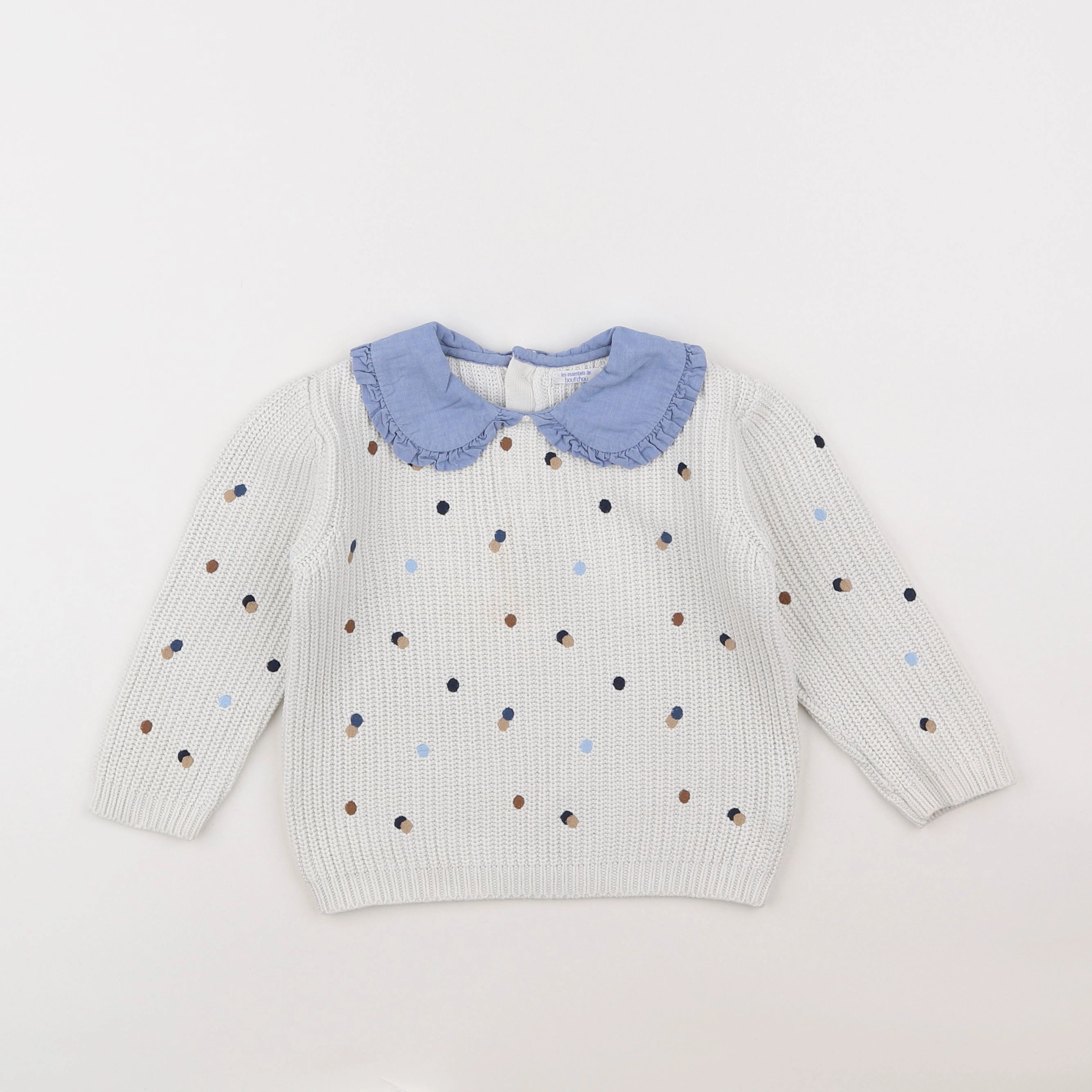 Boutchou - pull blanc - 2 ans