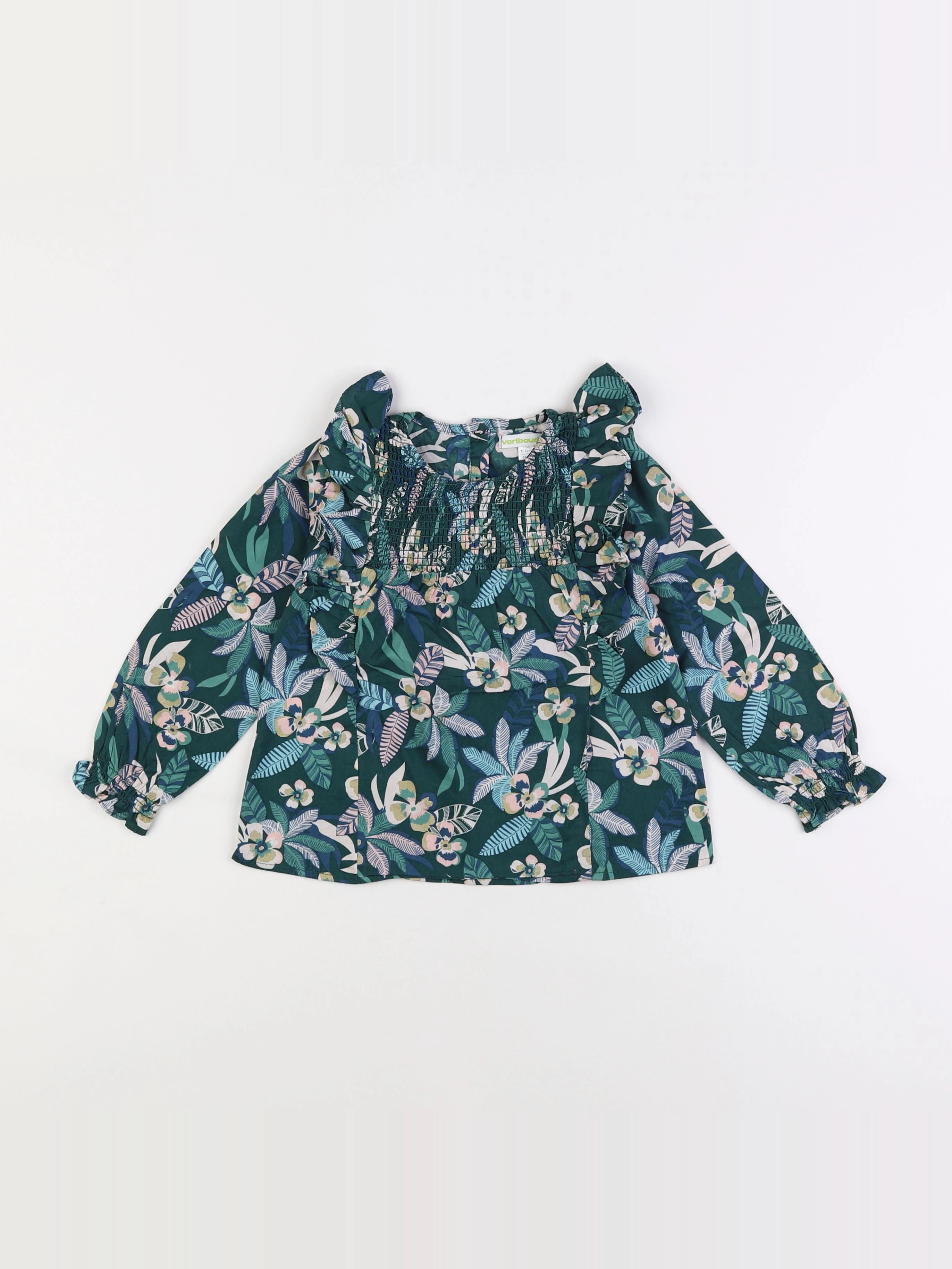 Vertbaudet - blouse vert - 4 ans