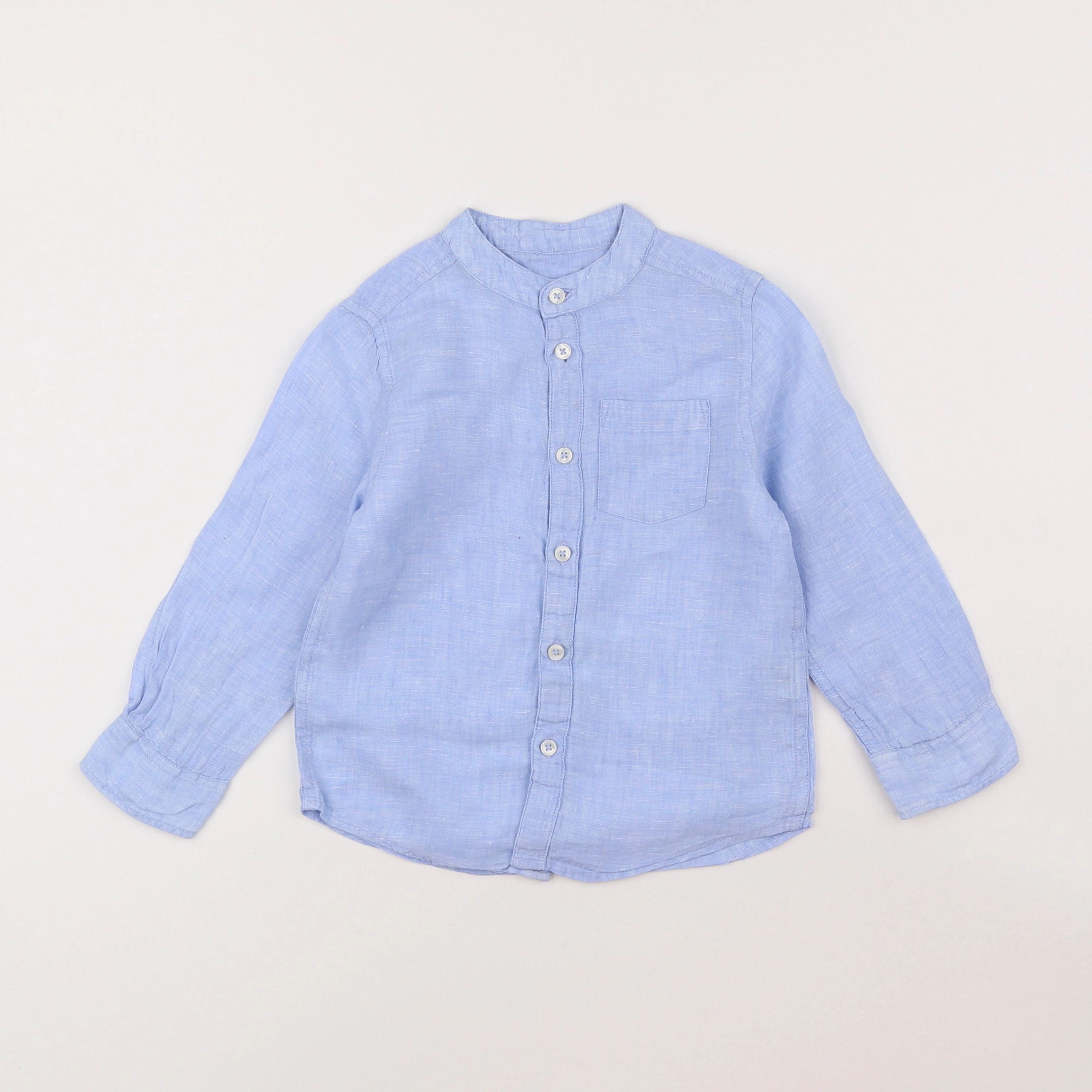 Monoprix - chemise bleu - 3 ans