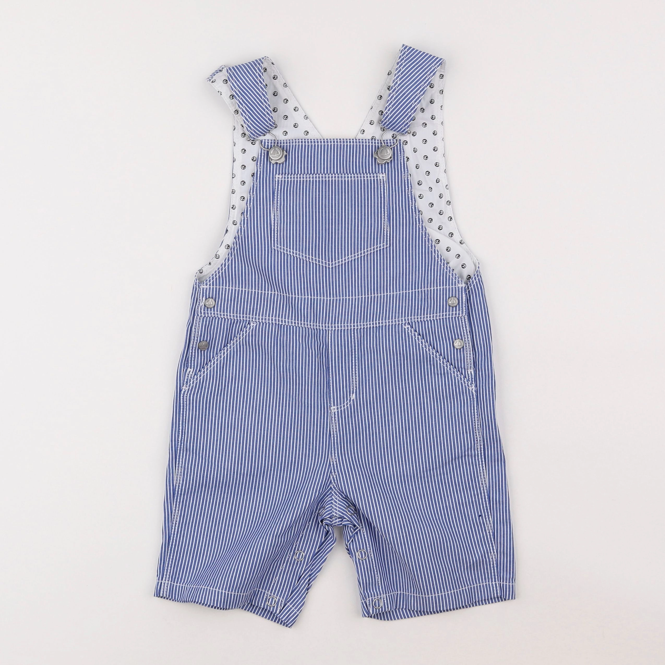 Petit Bateau - salopette bleu - 2 ans