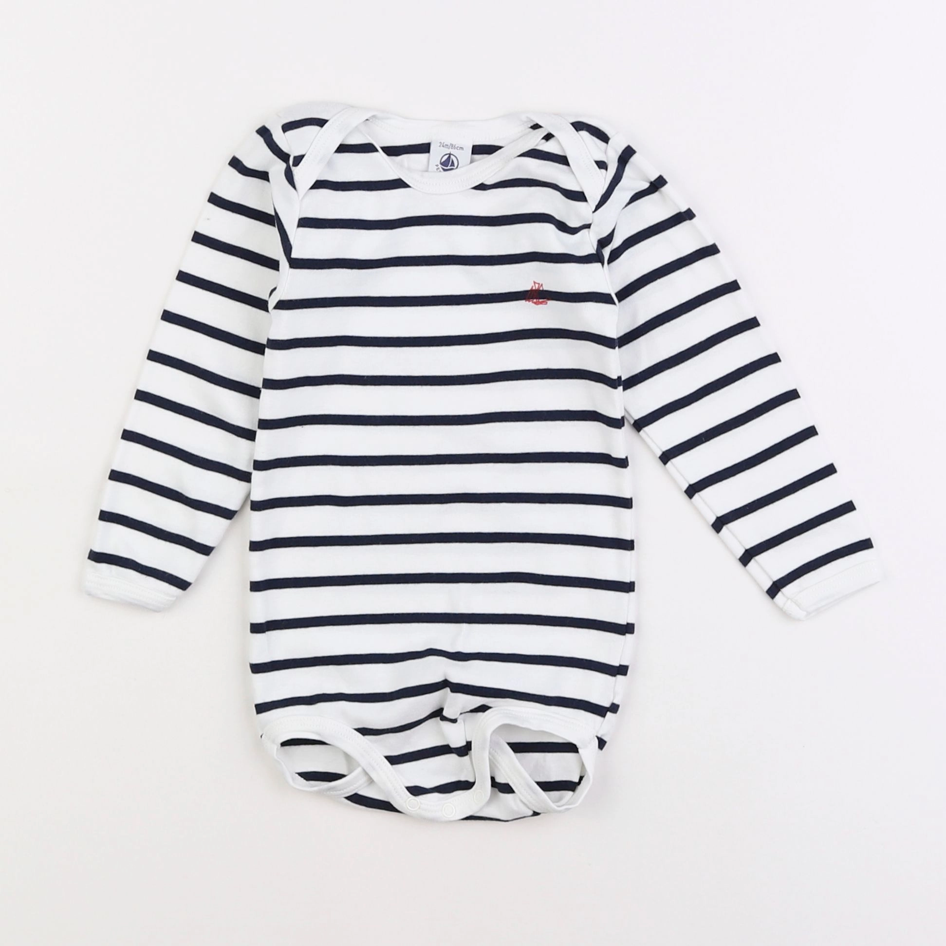 Petit Bateau - body blanc - 2 ans