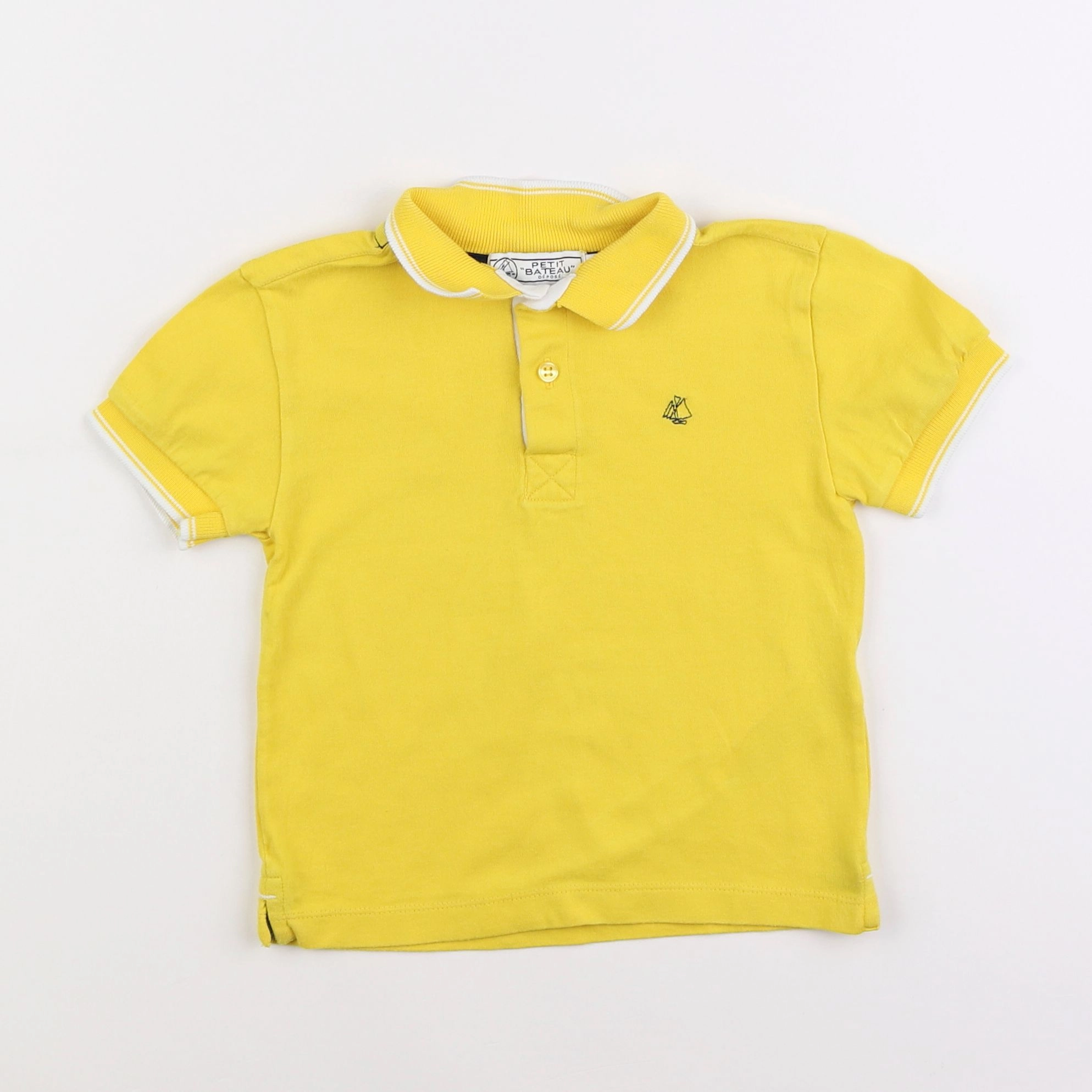 Petit Bateau - polo jaune - 3 ans