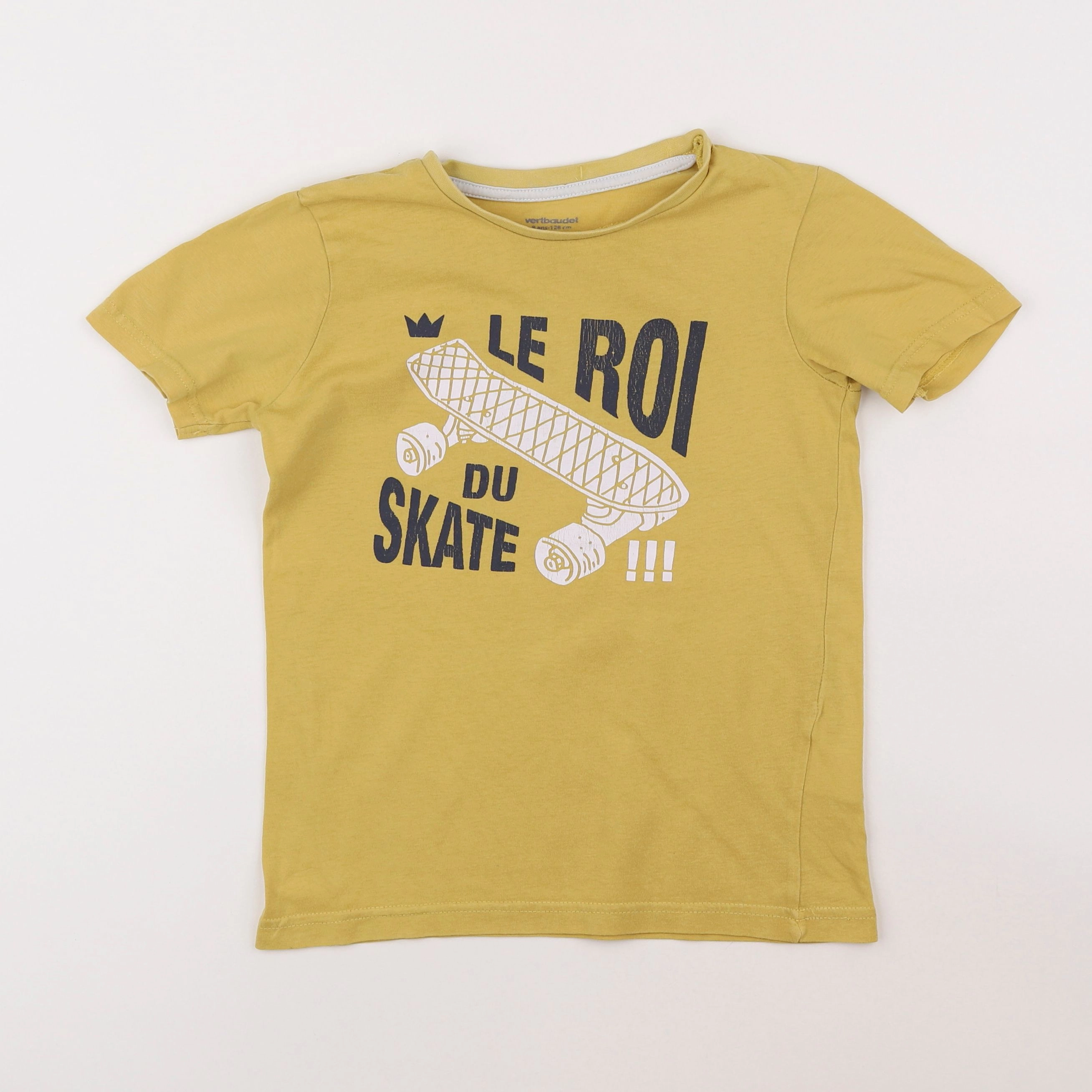 Vertbaudet - tee-shirt jaune - 8 ans