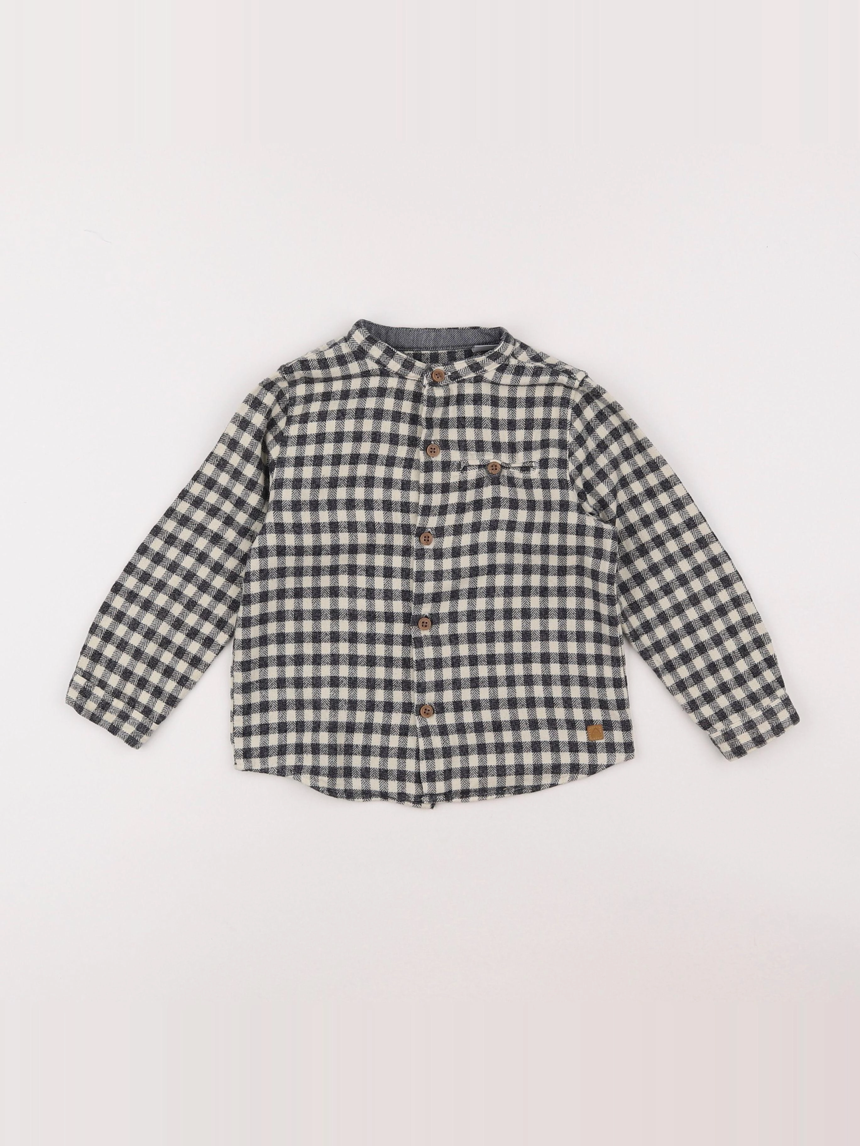 Zara - chemise gris - 2/3 ans