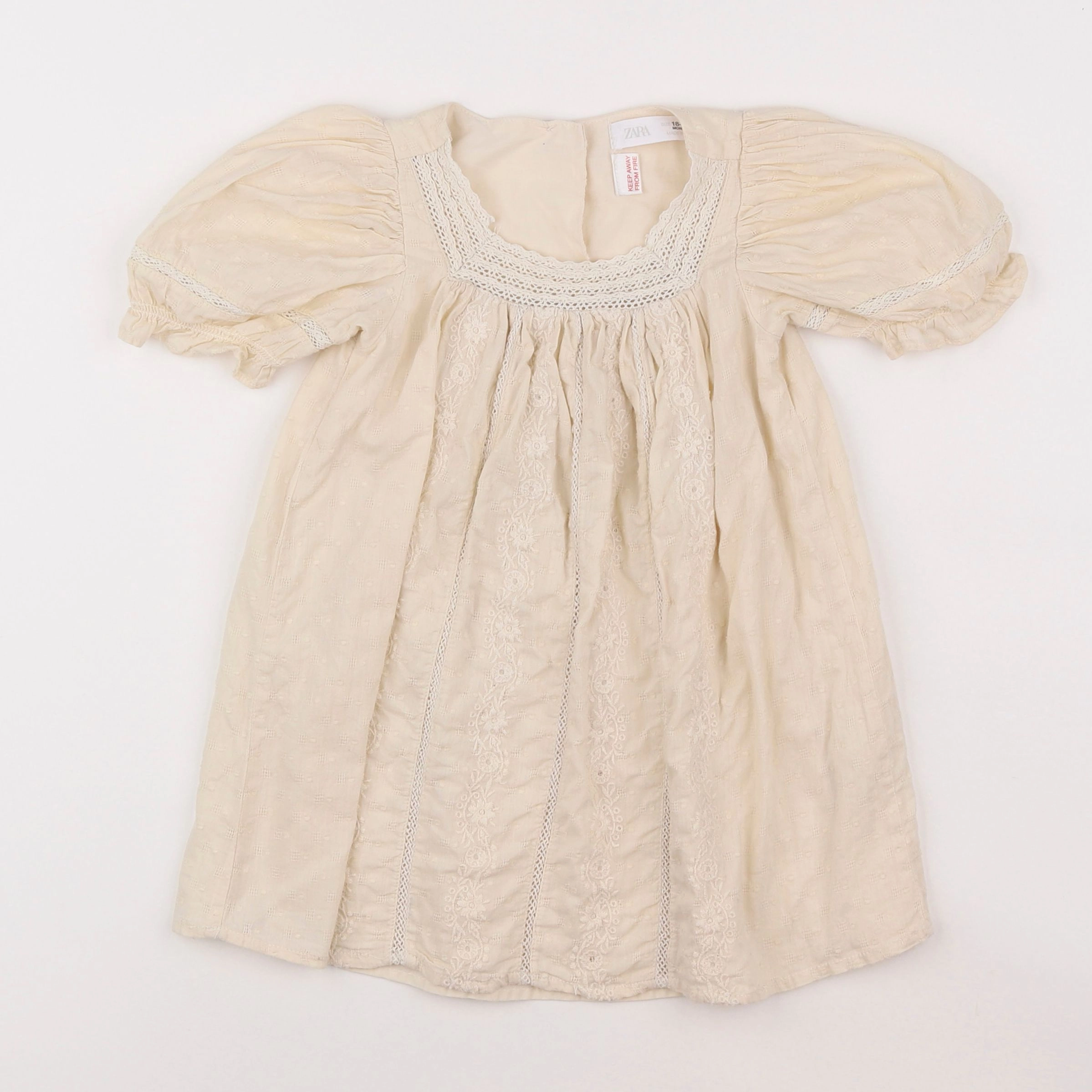 Zara - robe beige - 18 mois à 2 ans